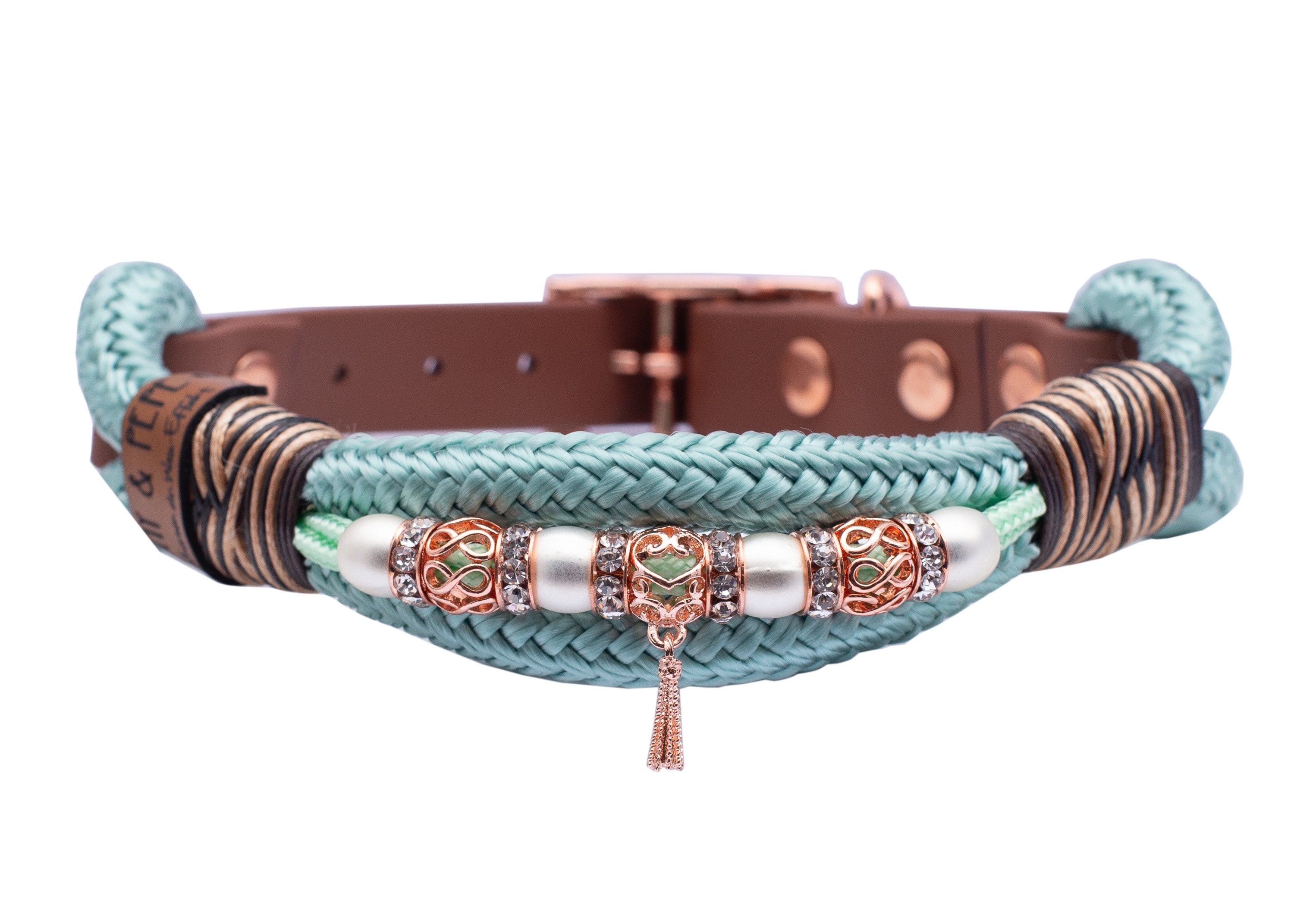 Rope collar with beads Vaiana XS (20-25cm)