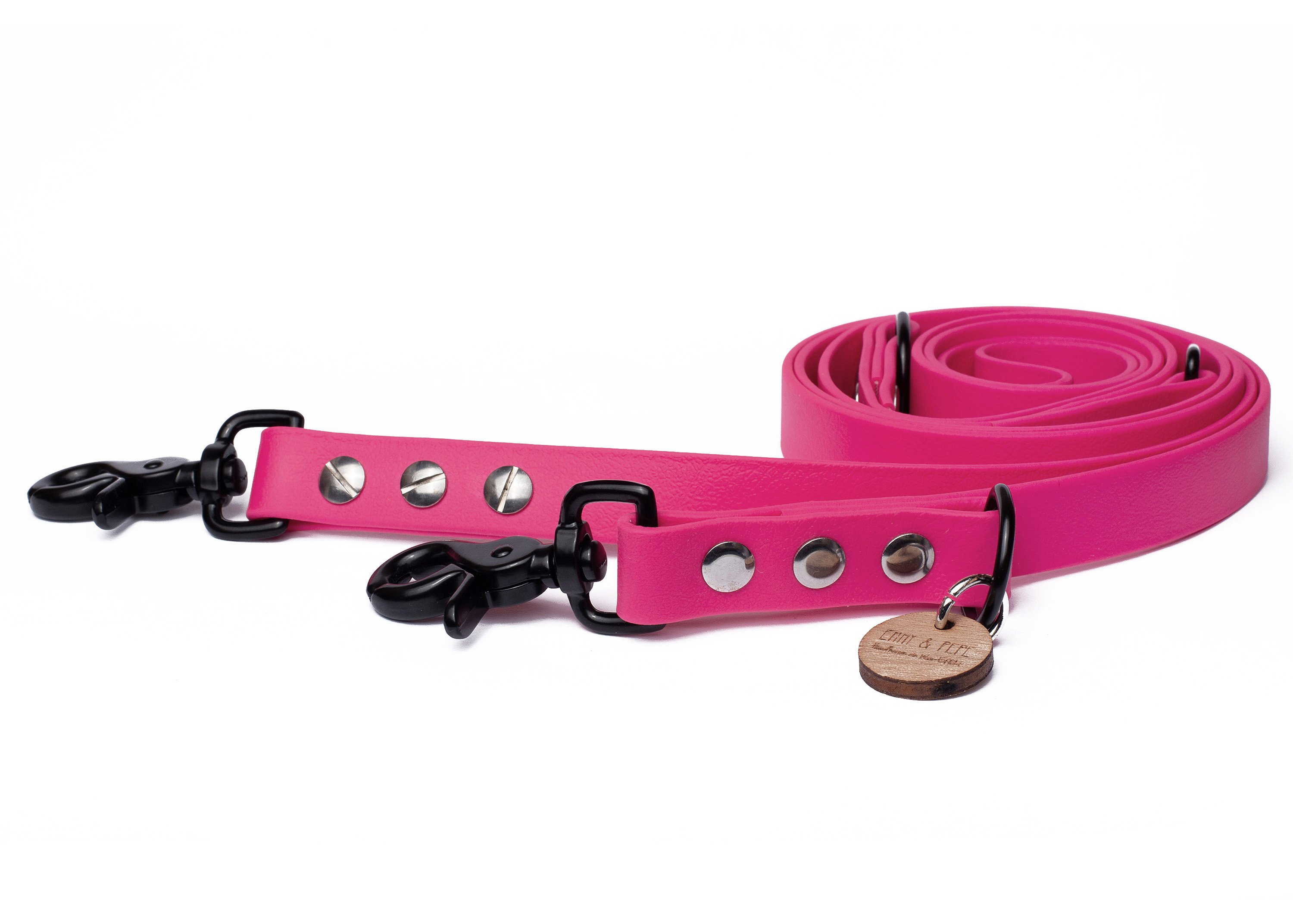 Biothane leash pink   2m adjustable