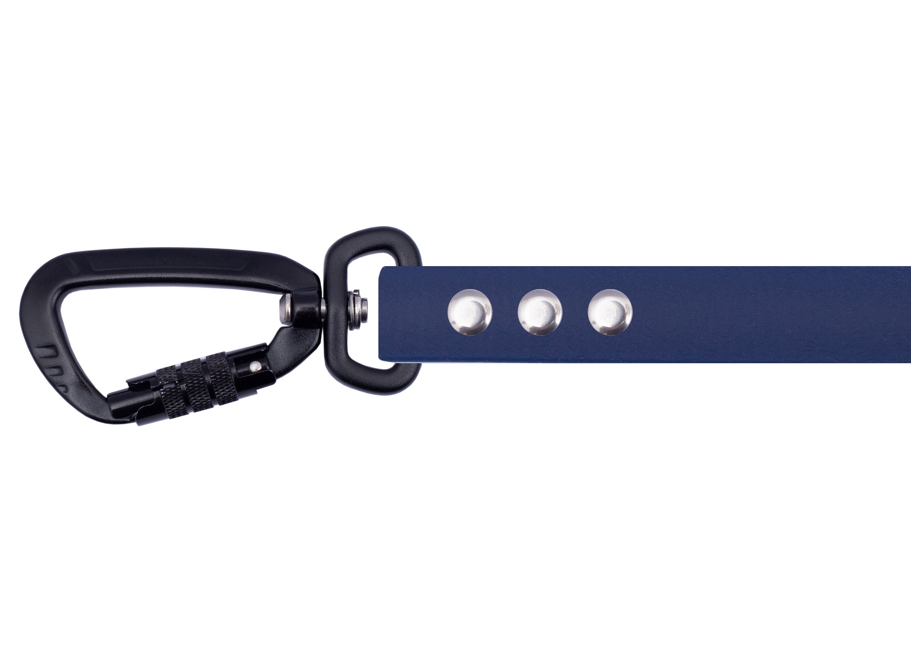 Tow leash with safety carabiner Dark Blue black  