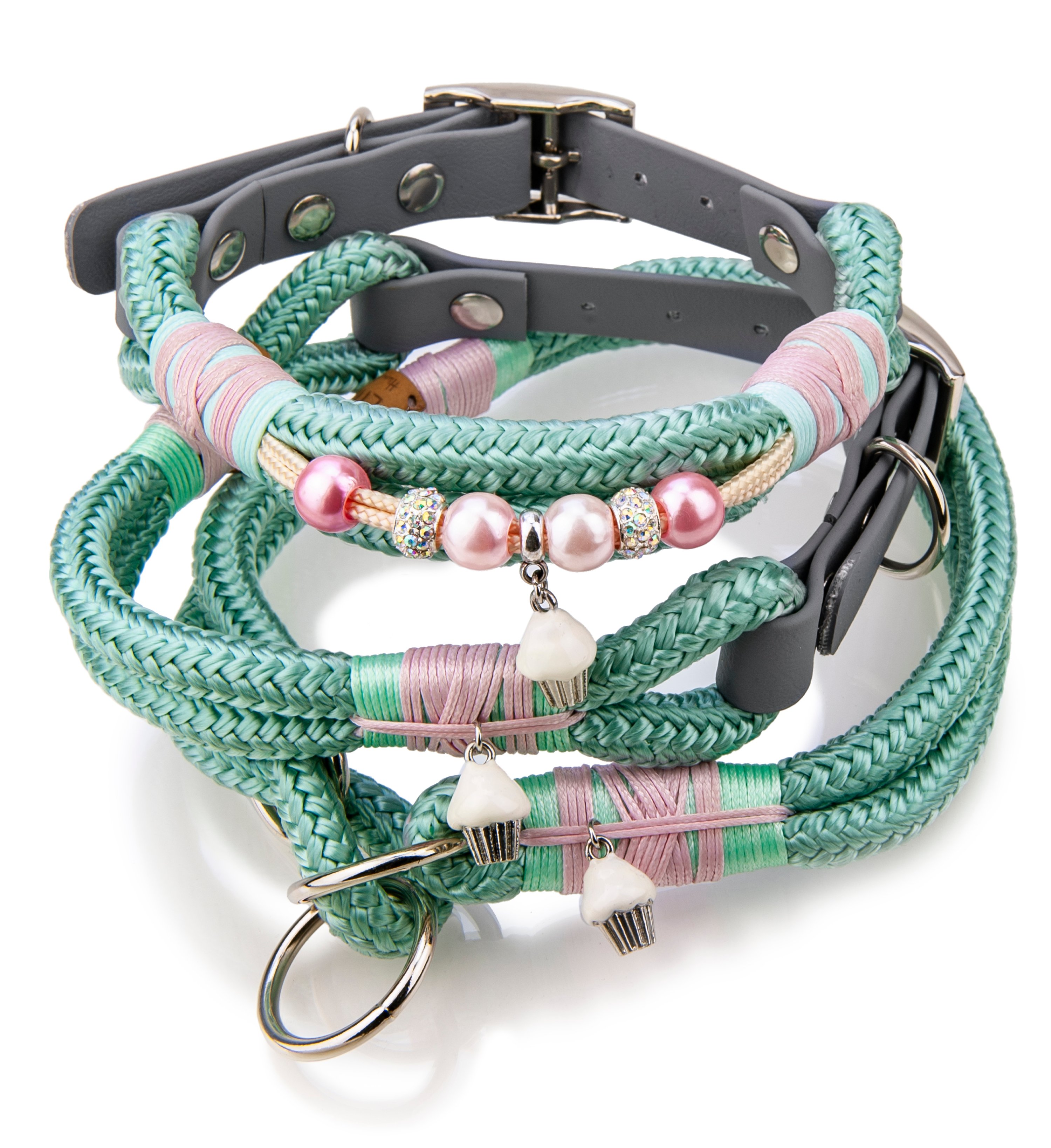 Rope collar without beads Cupcake XS (20-25cm)