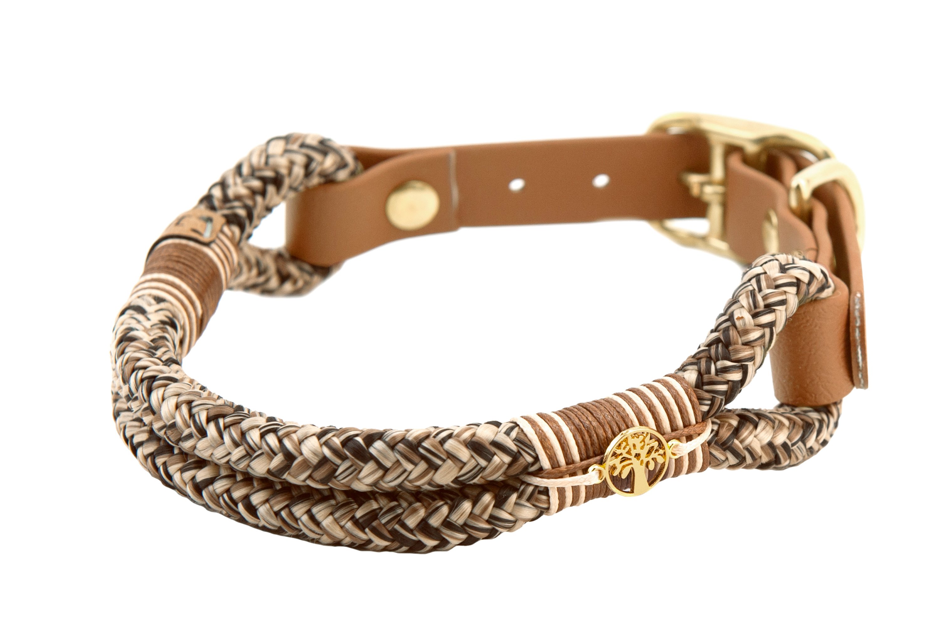 Rope collar without beads Golden