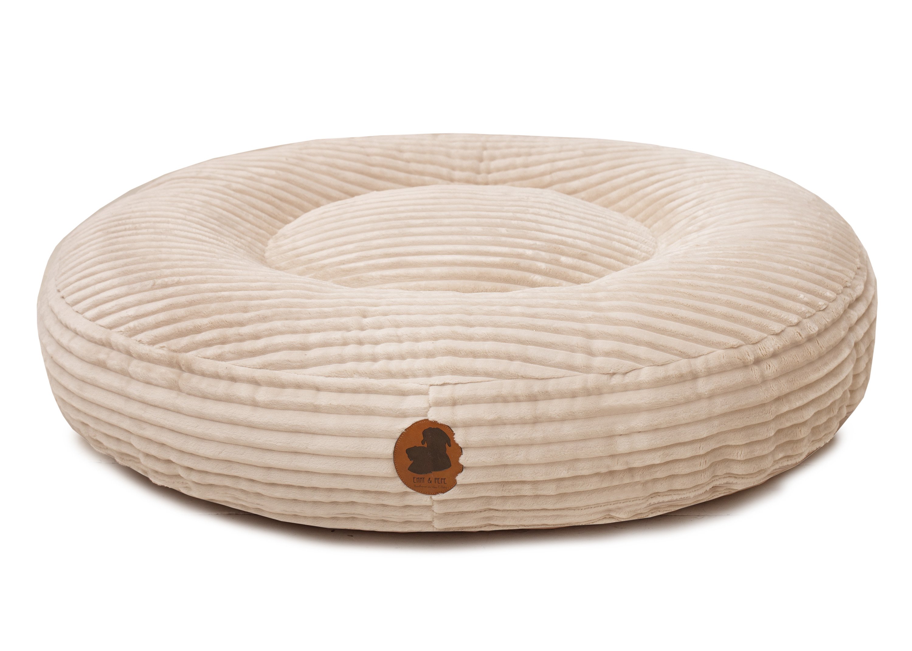Changeable cover cosy cord cream oval-M (100x80cm)