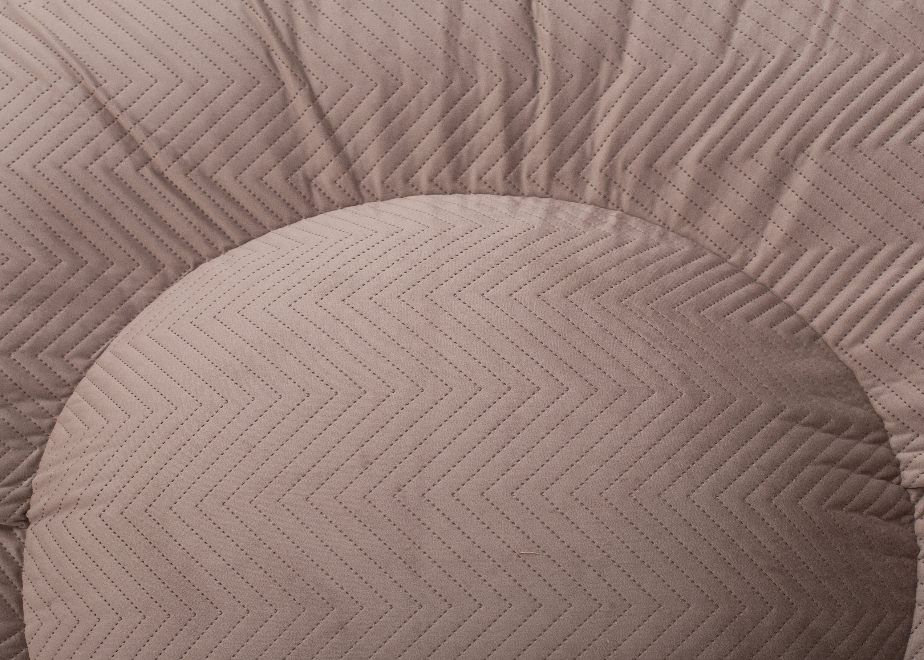 Wau-Bed ZickZack Taupe Oval M (100x80cm)