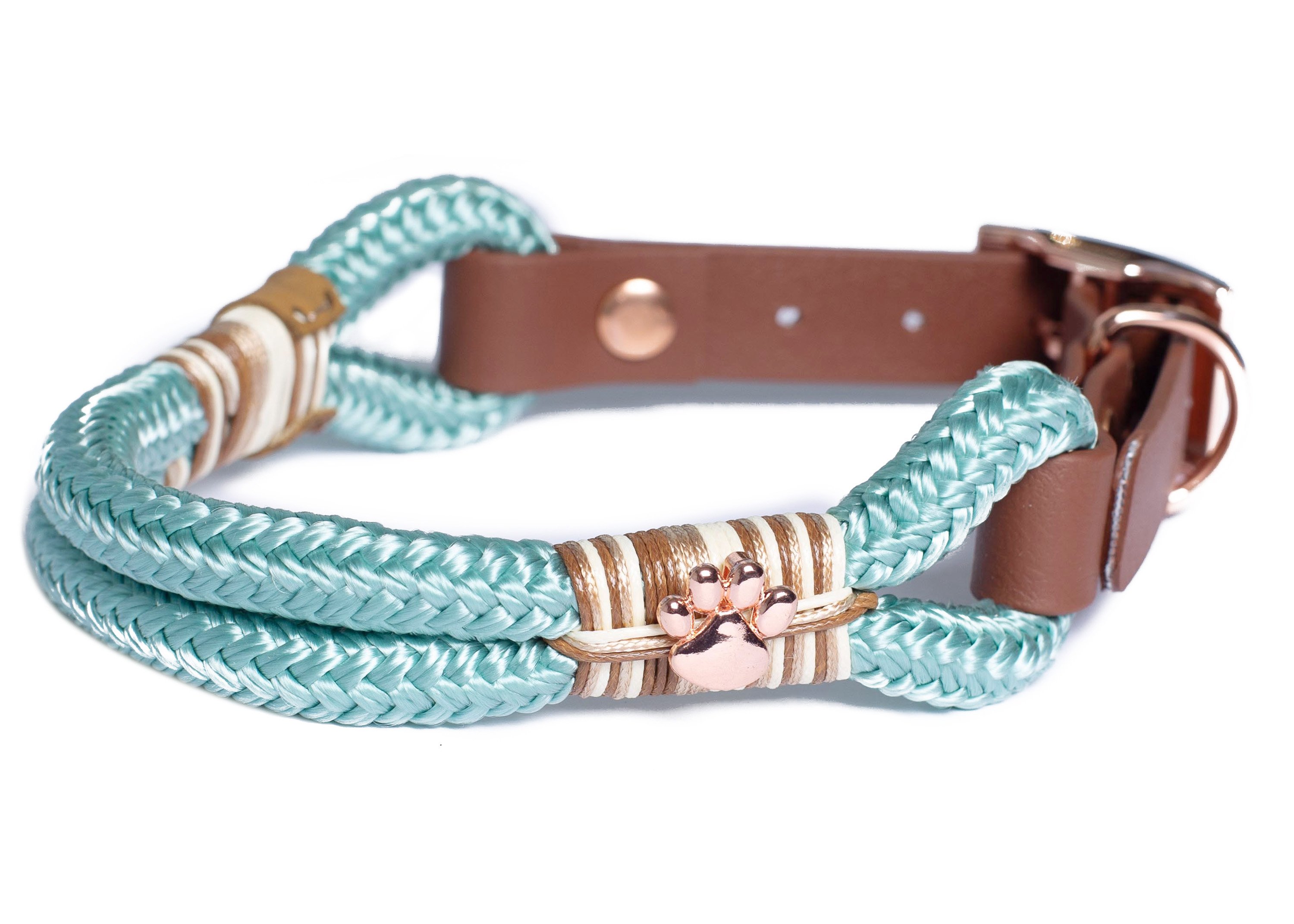 Rope collar without beads Purzel M (33-40cm)