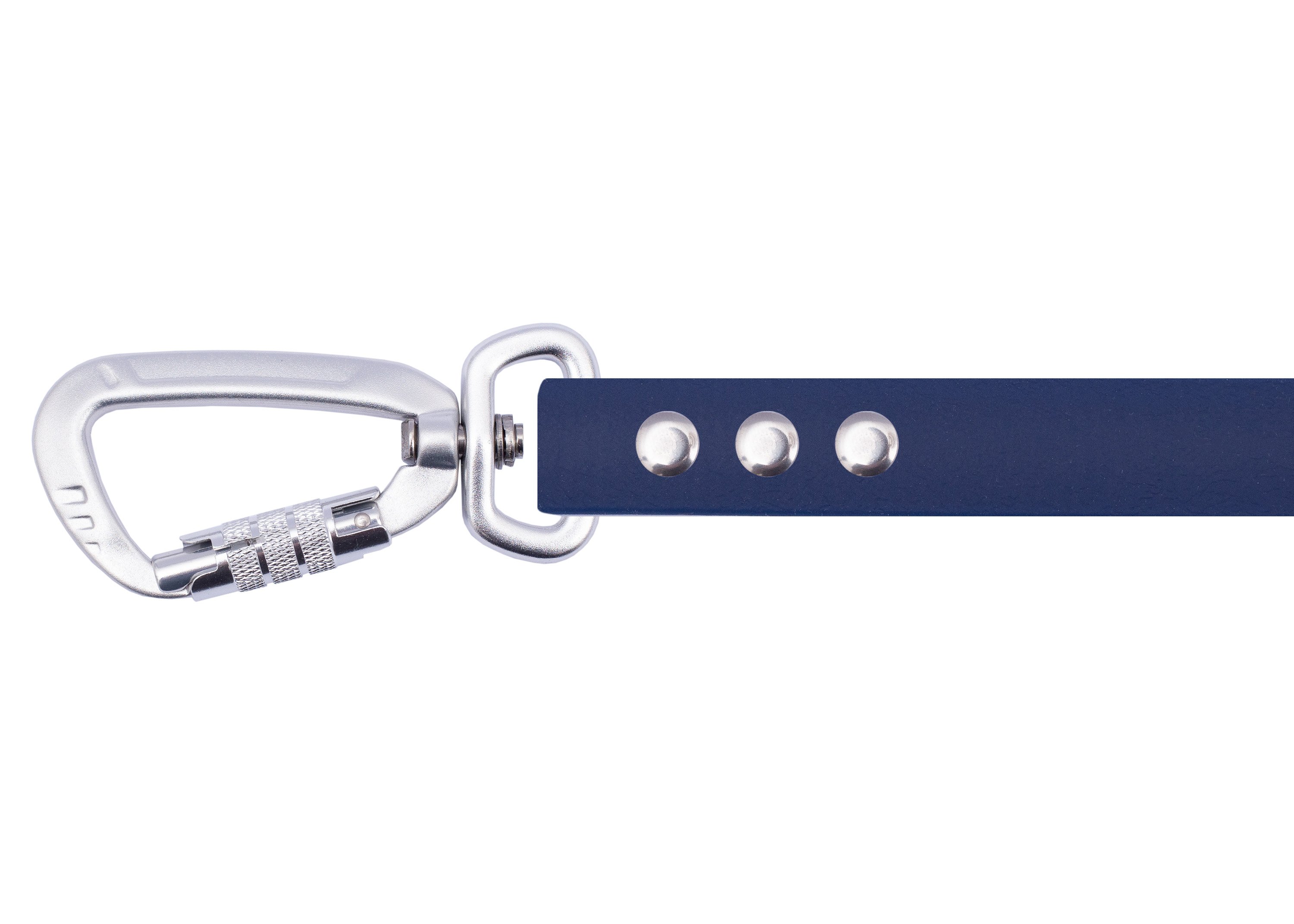 Tow leash with safety carabiner Dark Blue