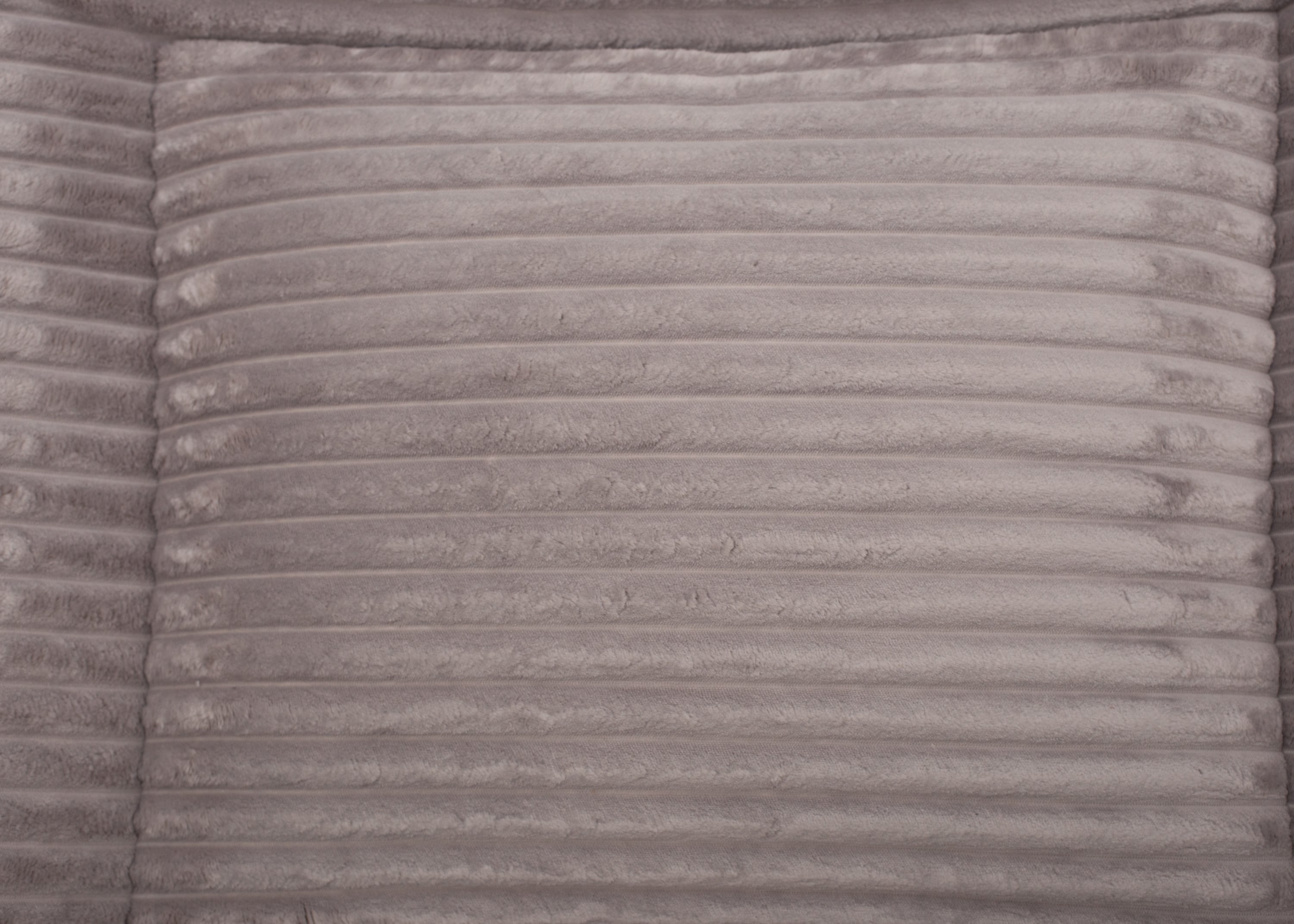 Wau-Bed Kuschelcord Light Grey Oval-S (80x60cm)