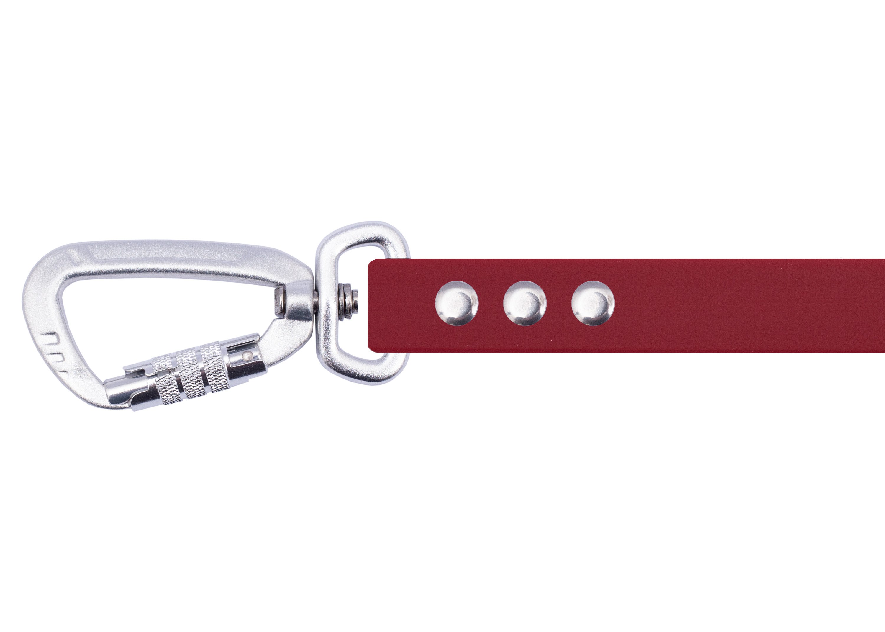 Tow leash with safety carabiner bordeaux