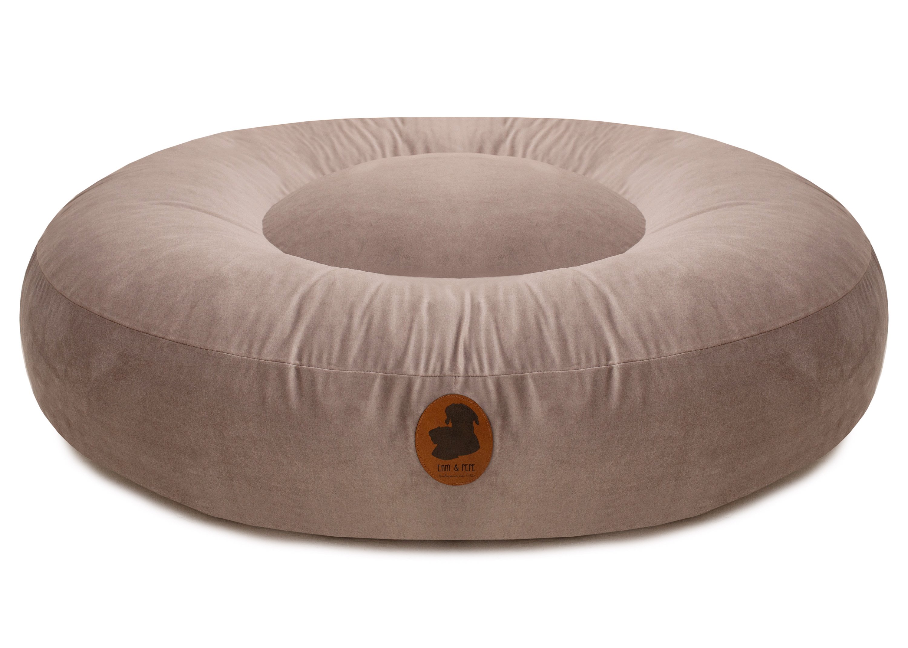 Changeable cover Rivera Taupe Oval M (100x80cm)