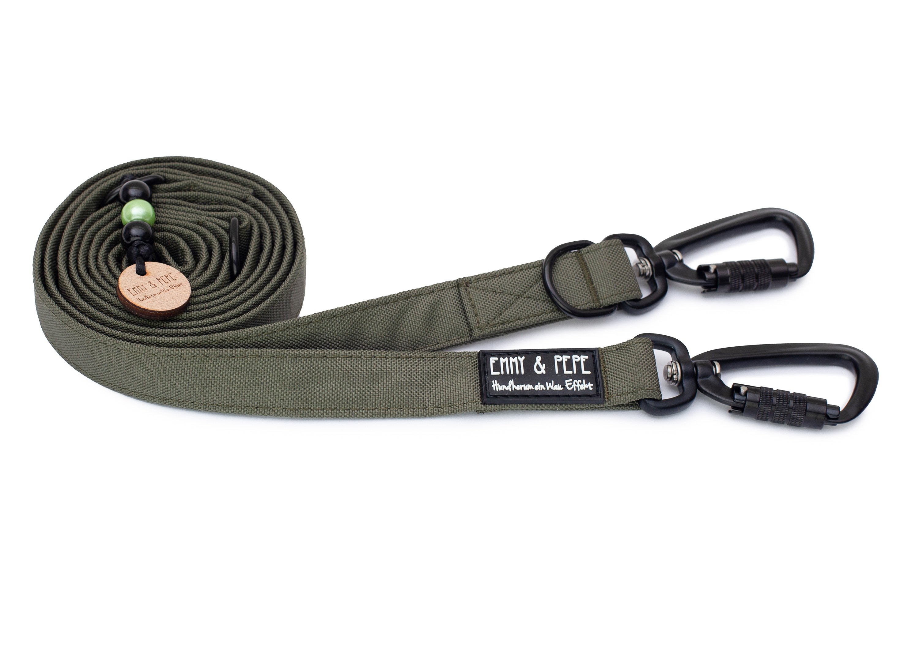 Dog leash Lothar with safety carabiner