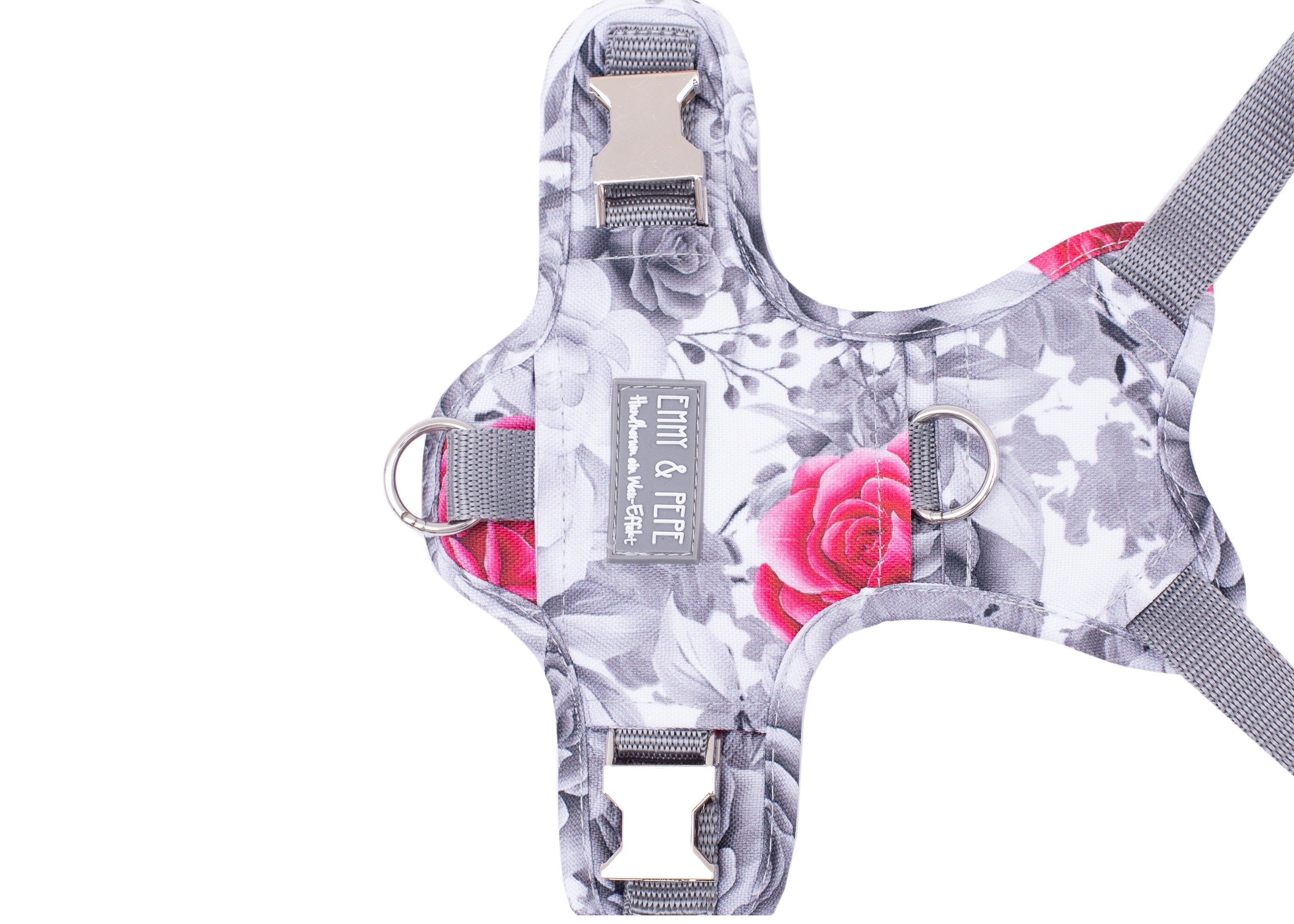 Dog harness Pink Rose L