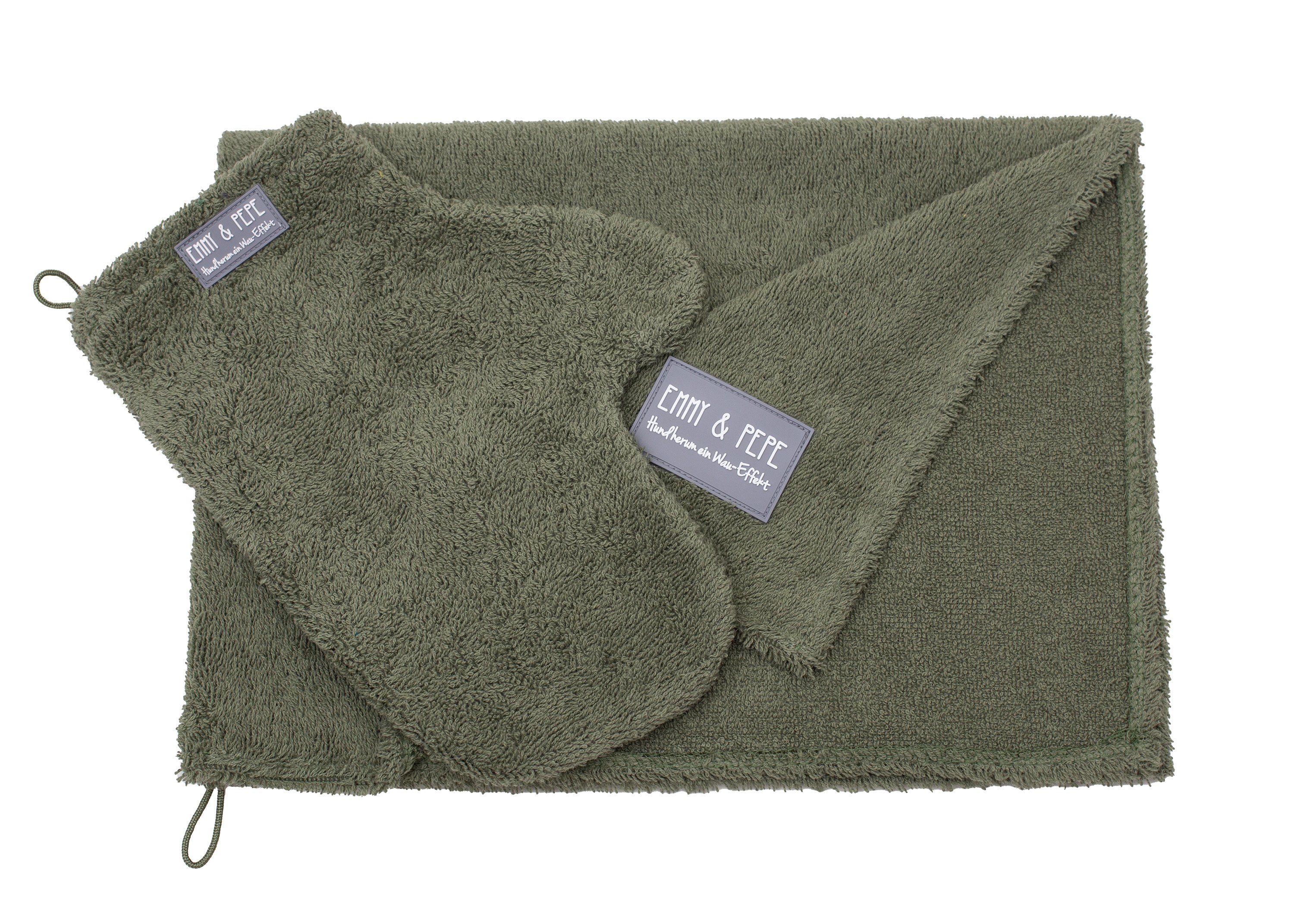 Wash mitt for dogs Olive