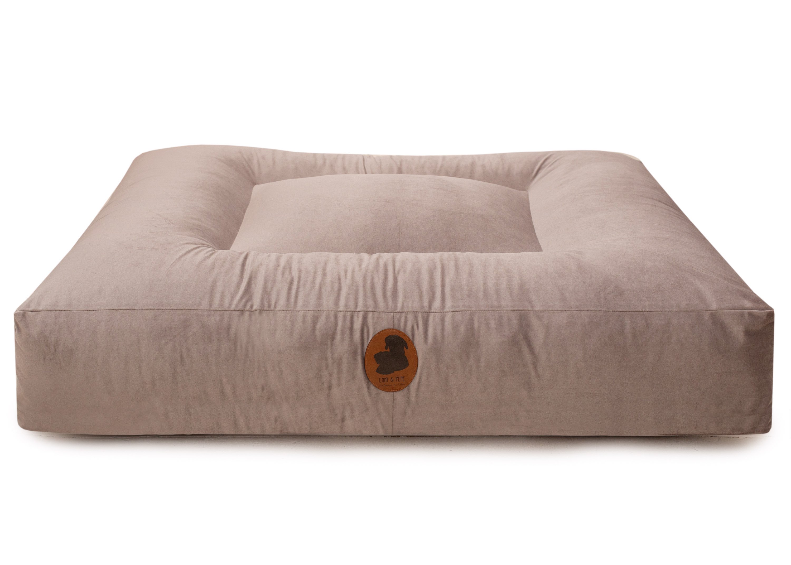 Wau-Bed Rivera Taupe Oval S (80x60cm)