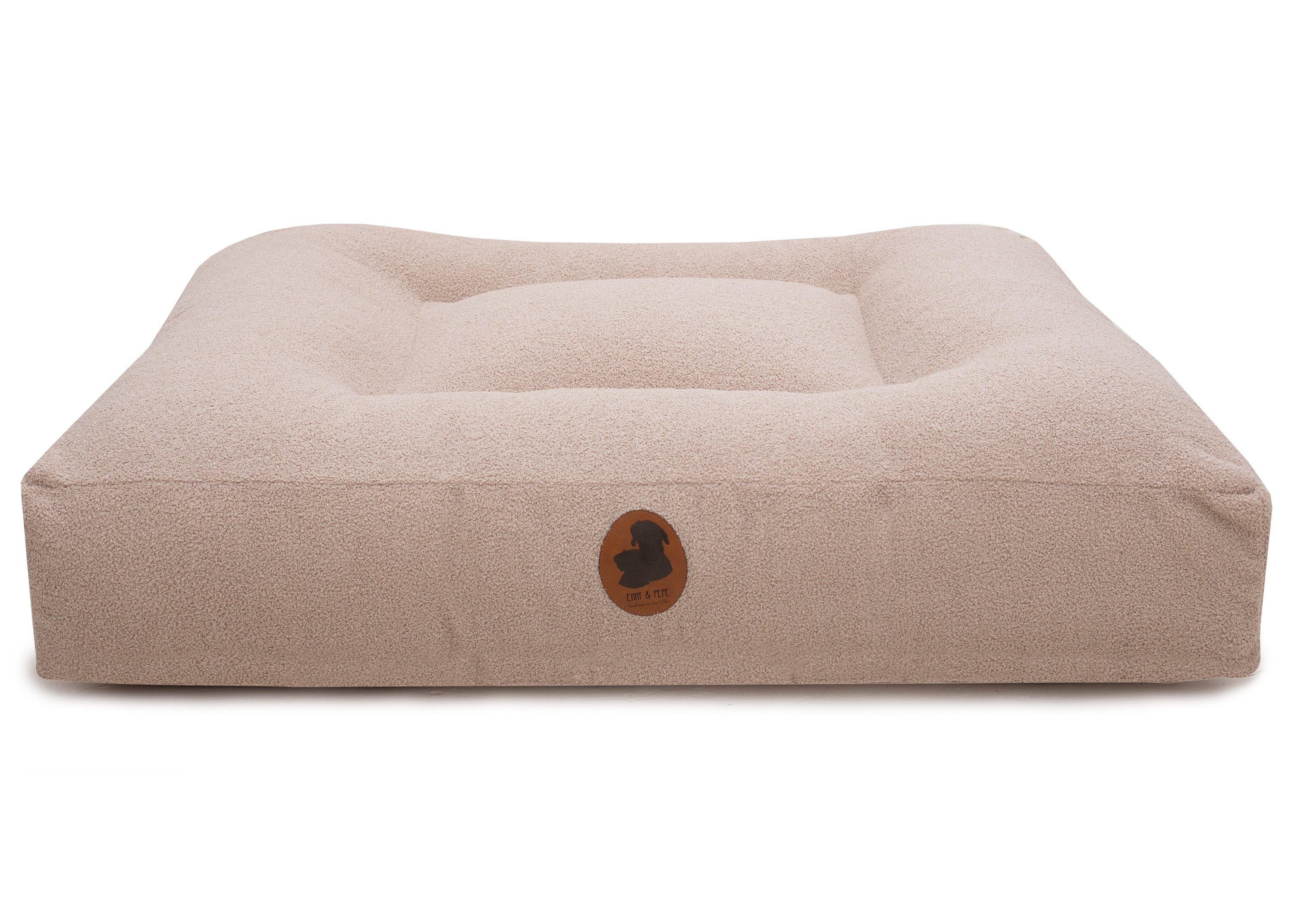 Wau-Bed Teddy Sand Eckig XL (140x120cm)