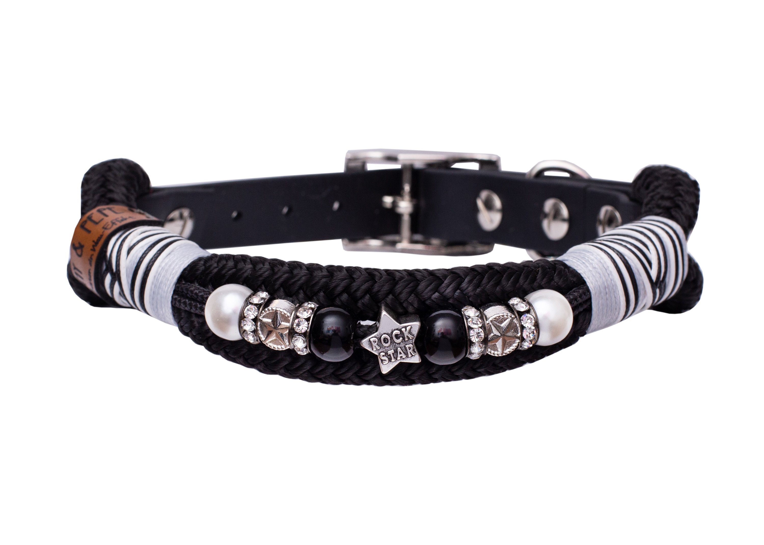 Rope collar with pearls Shiva XL (49-59cm)