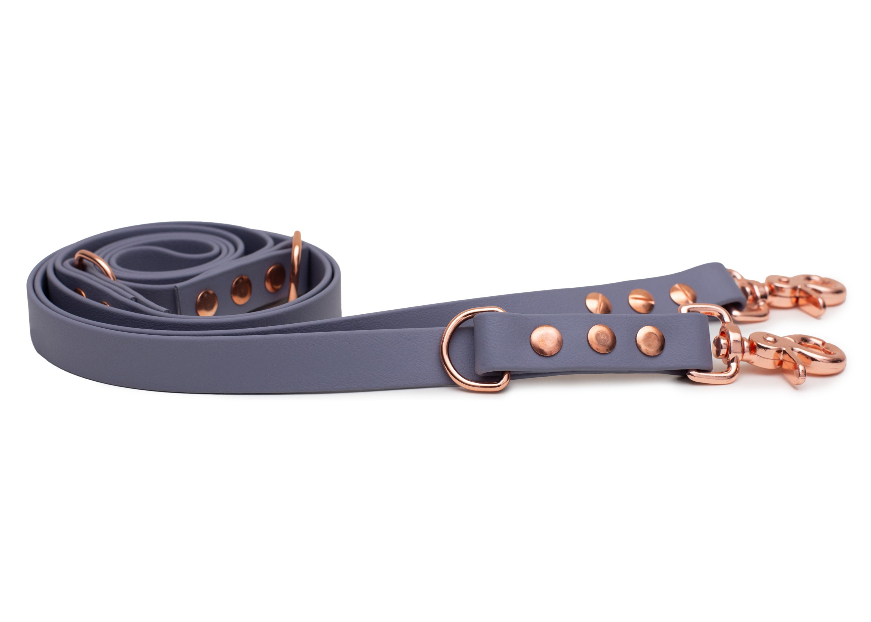 Biothane leash Light Grey   2m adjustable