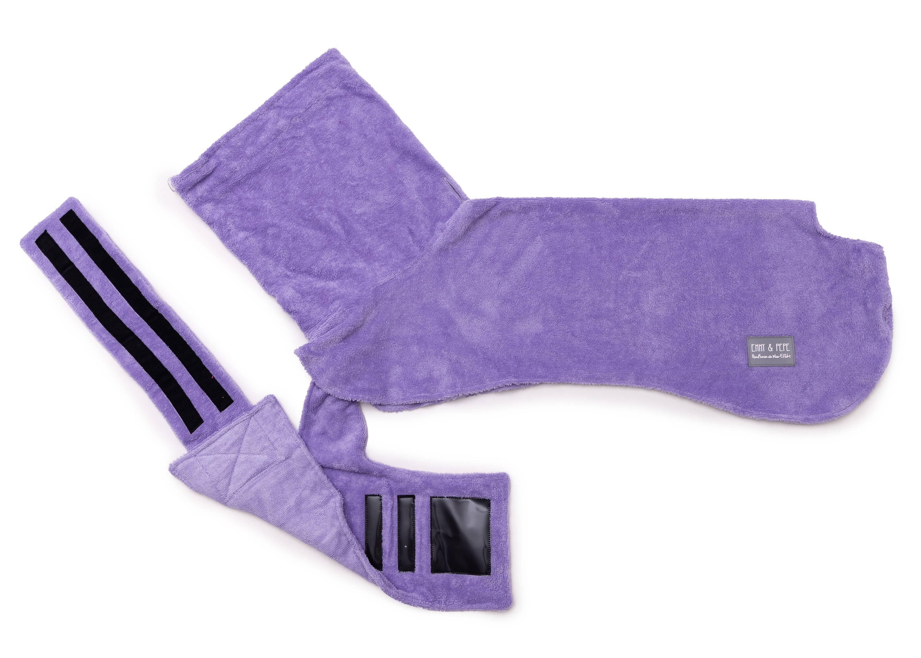 Hundebademantel aus Bambusfaser Lilac L long