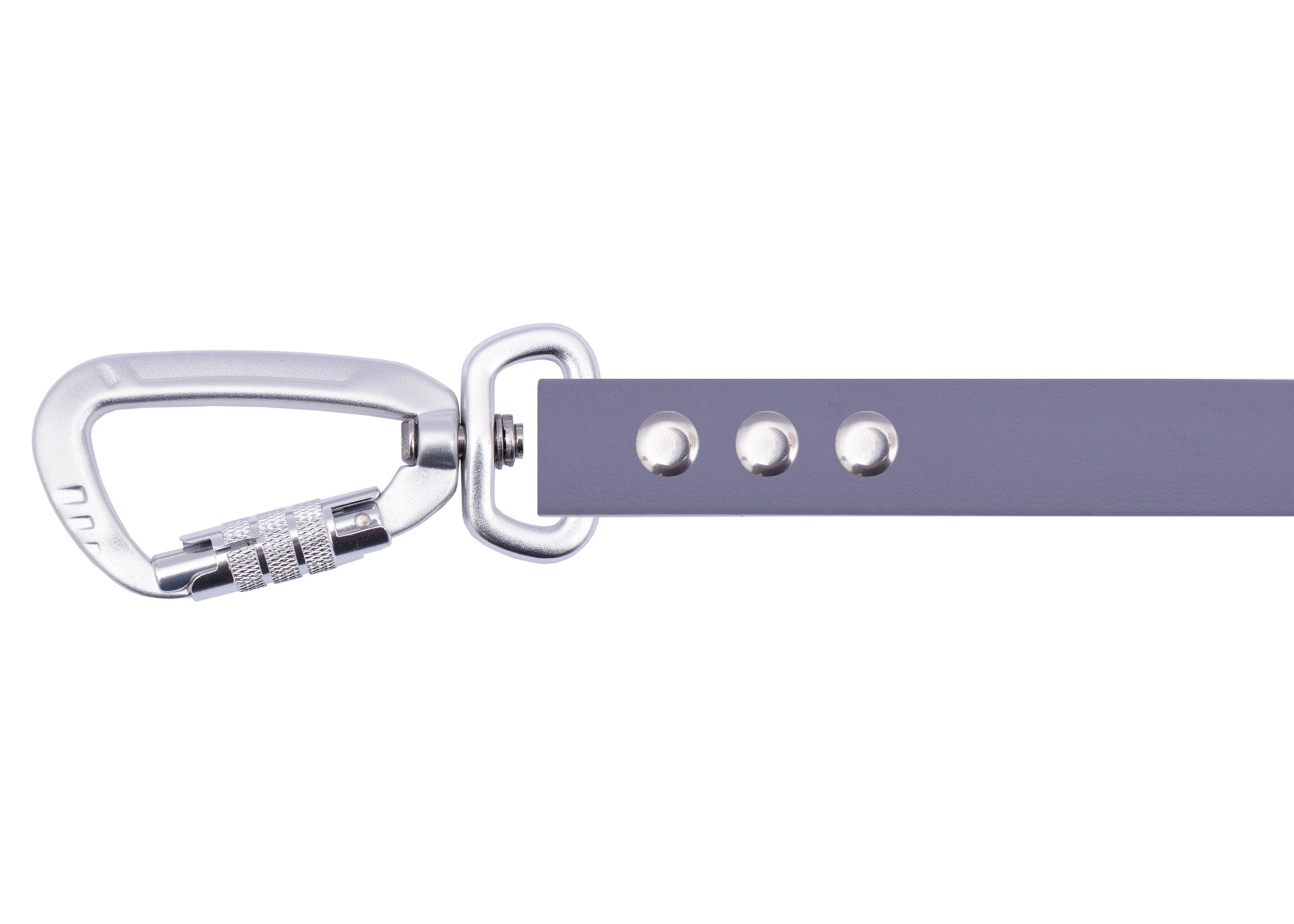 Tow leash with safety carabiner Light Grey