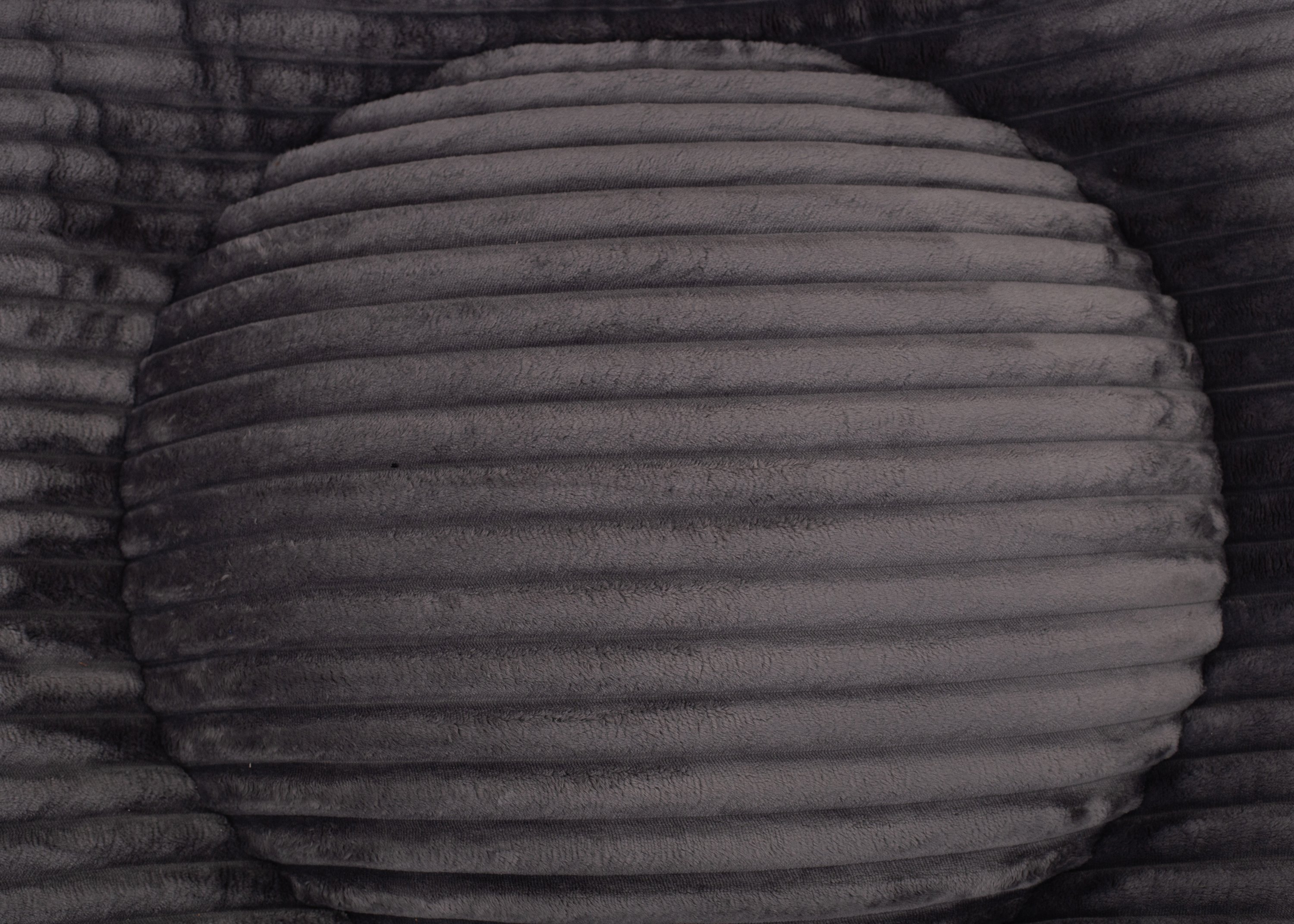 Wau-Bed Cuddly Cord Dark Grey Oval-L (120x100cm)