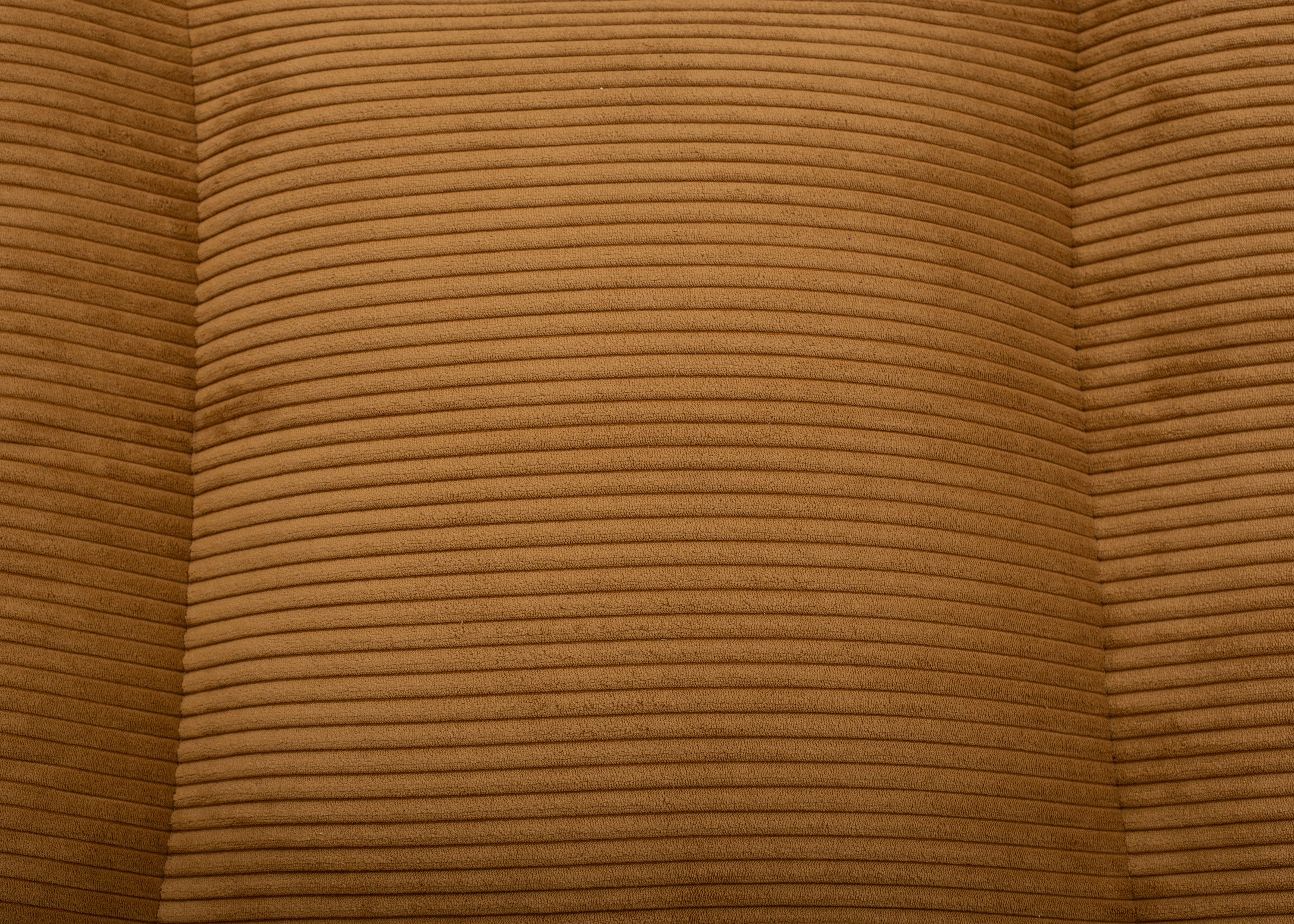Wau-Bed Cord Mustard Eckig-S (80x60cm)