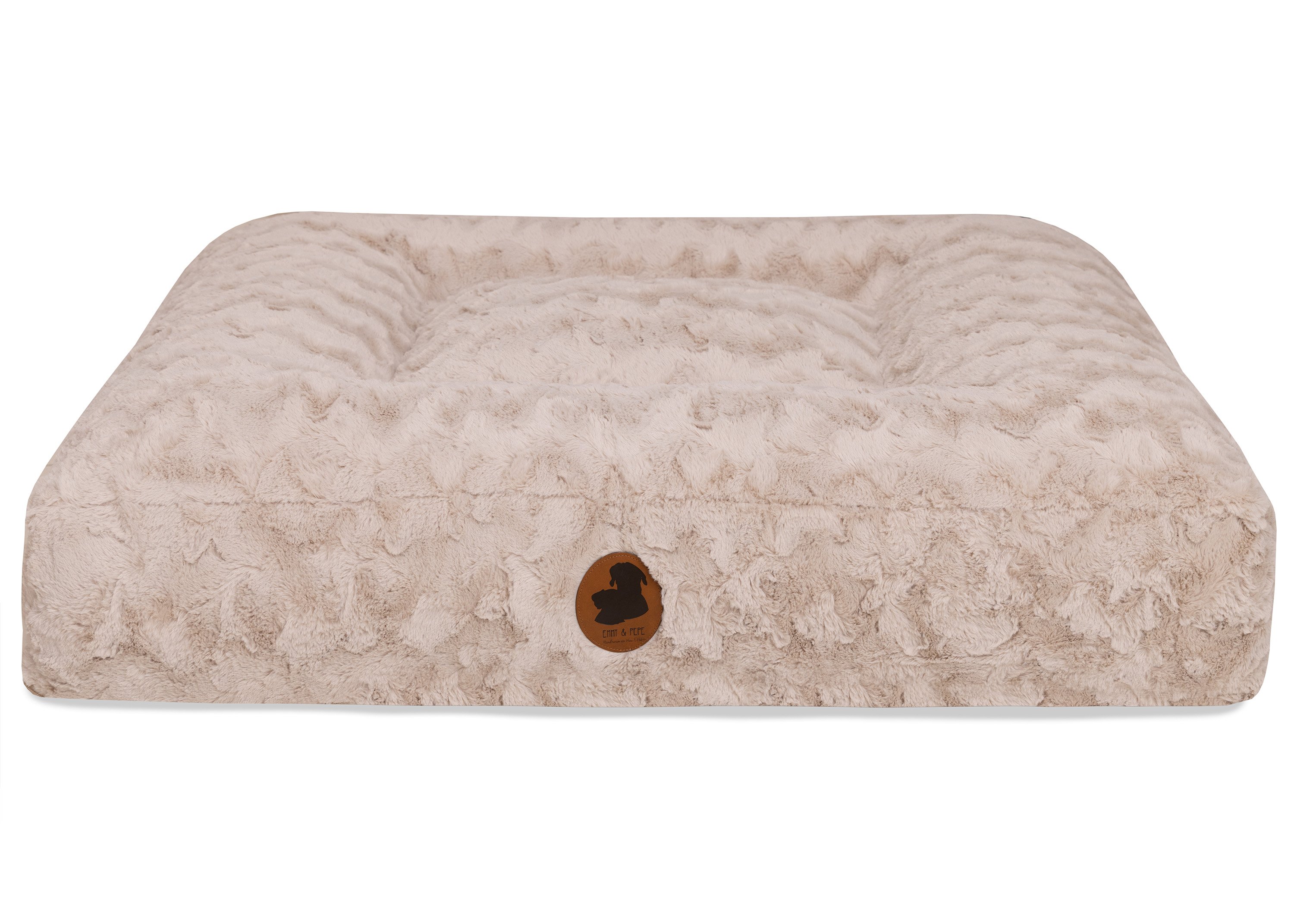 Wau-Bed Wild Wave Creme Eckig XL (140x120cm)