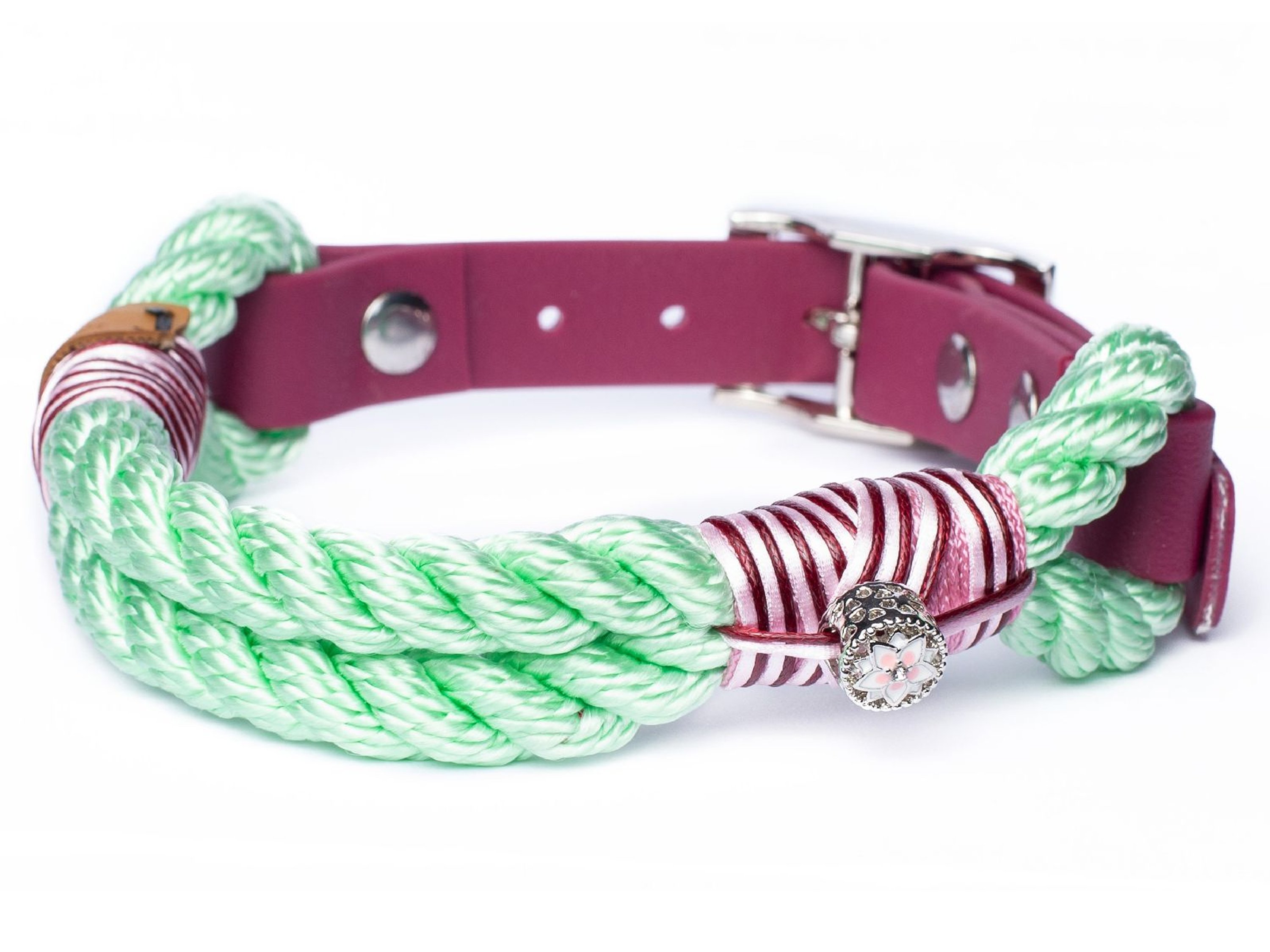 Rope collar without beads Flora L (39-49cm)