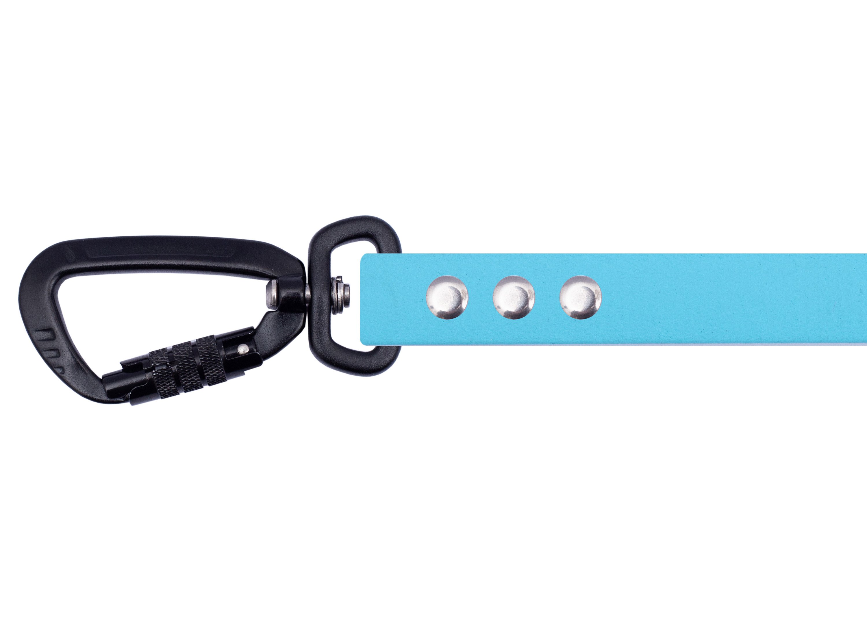 Tow leash with safety carabiner Light Blue