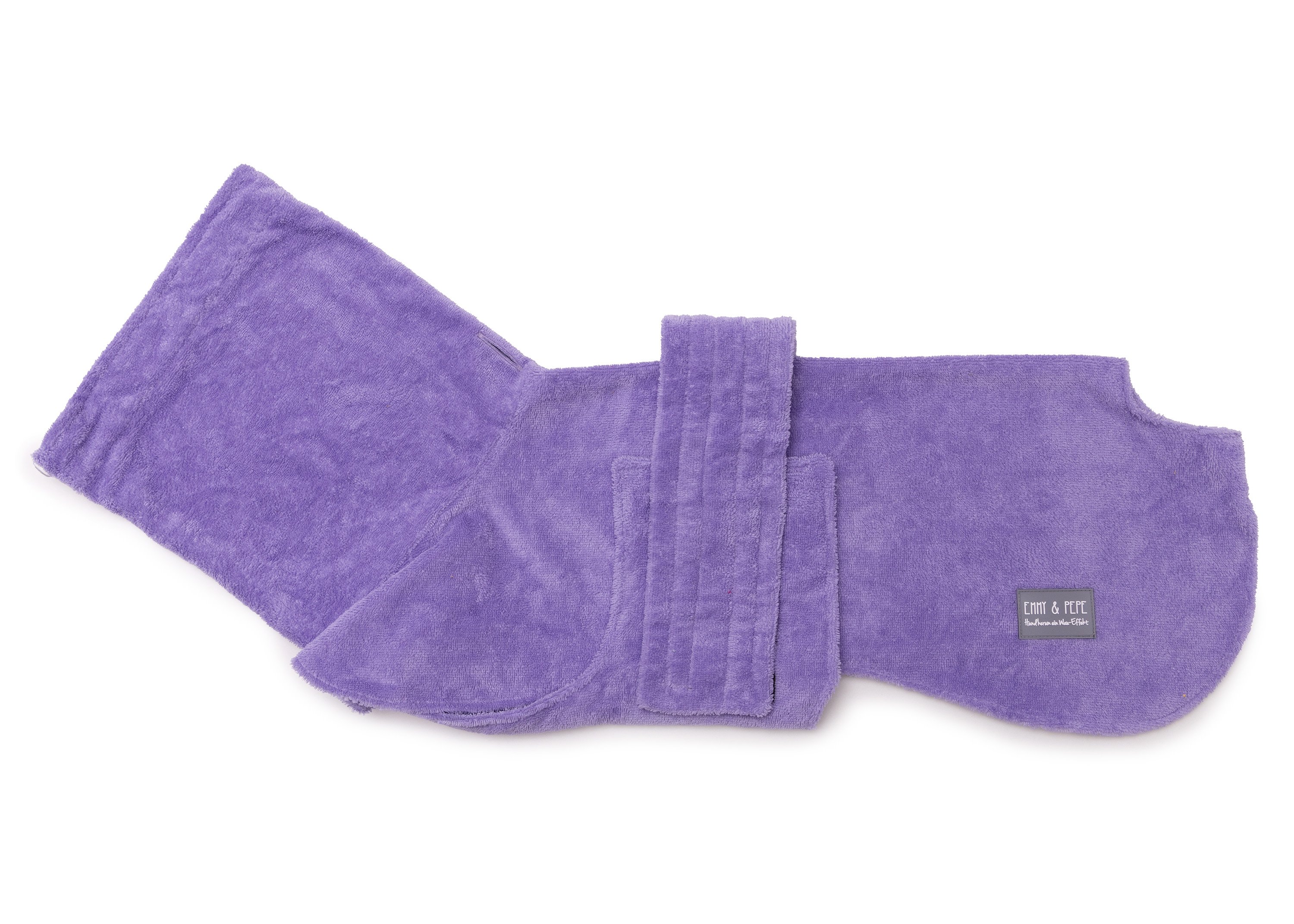 Hundebademantel aus Bambusfaser Lilac L long