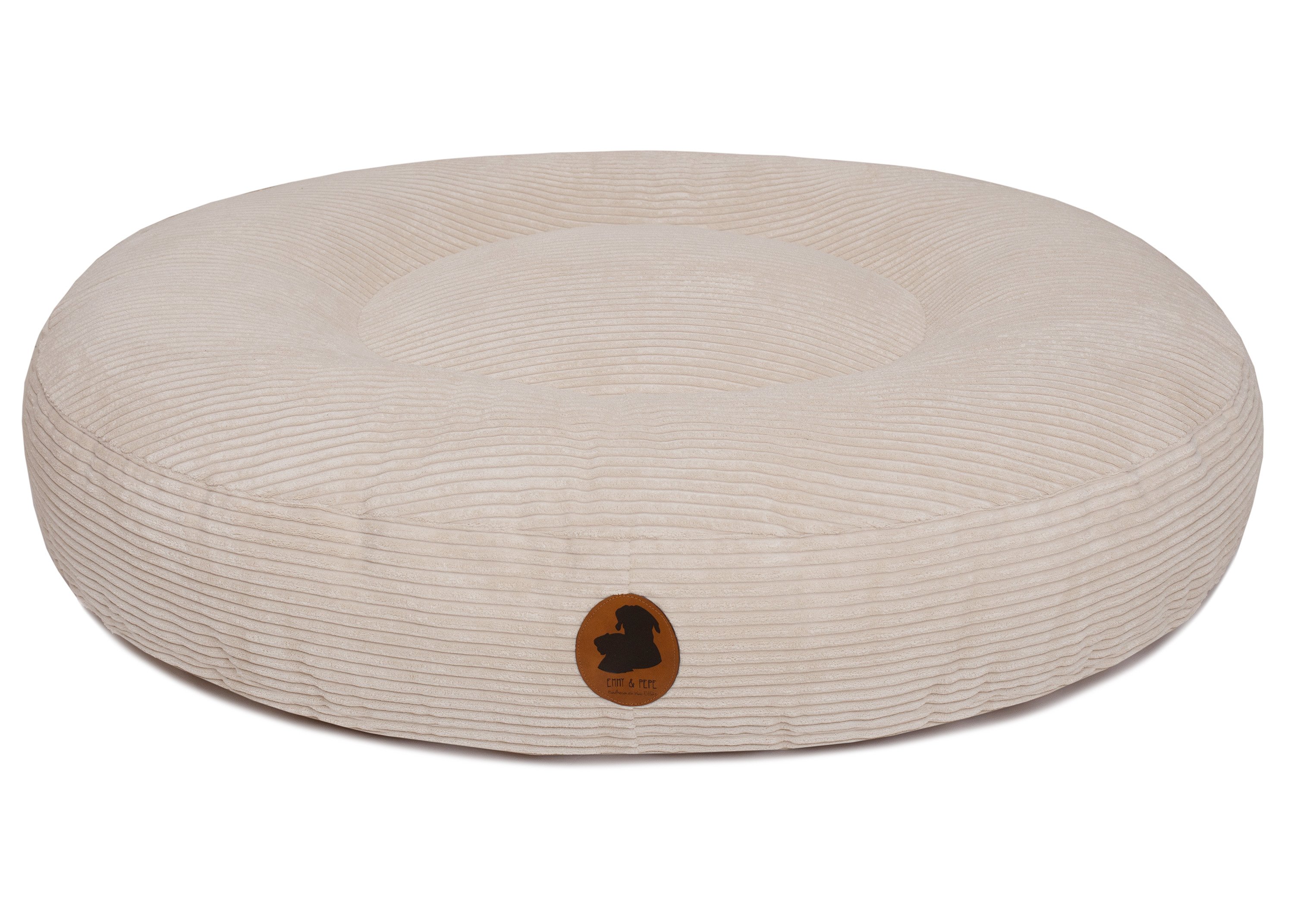 Wau-Bed Cord Cream Oval XL (140cm120)