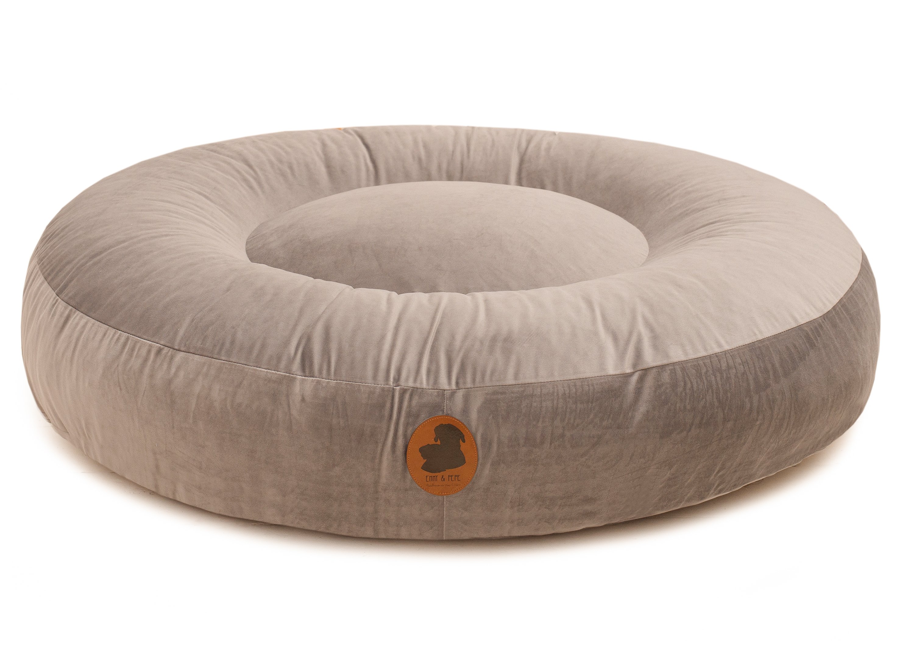 Changeable cover Pets Friendly Taupe Wau-Bed Square XL