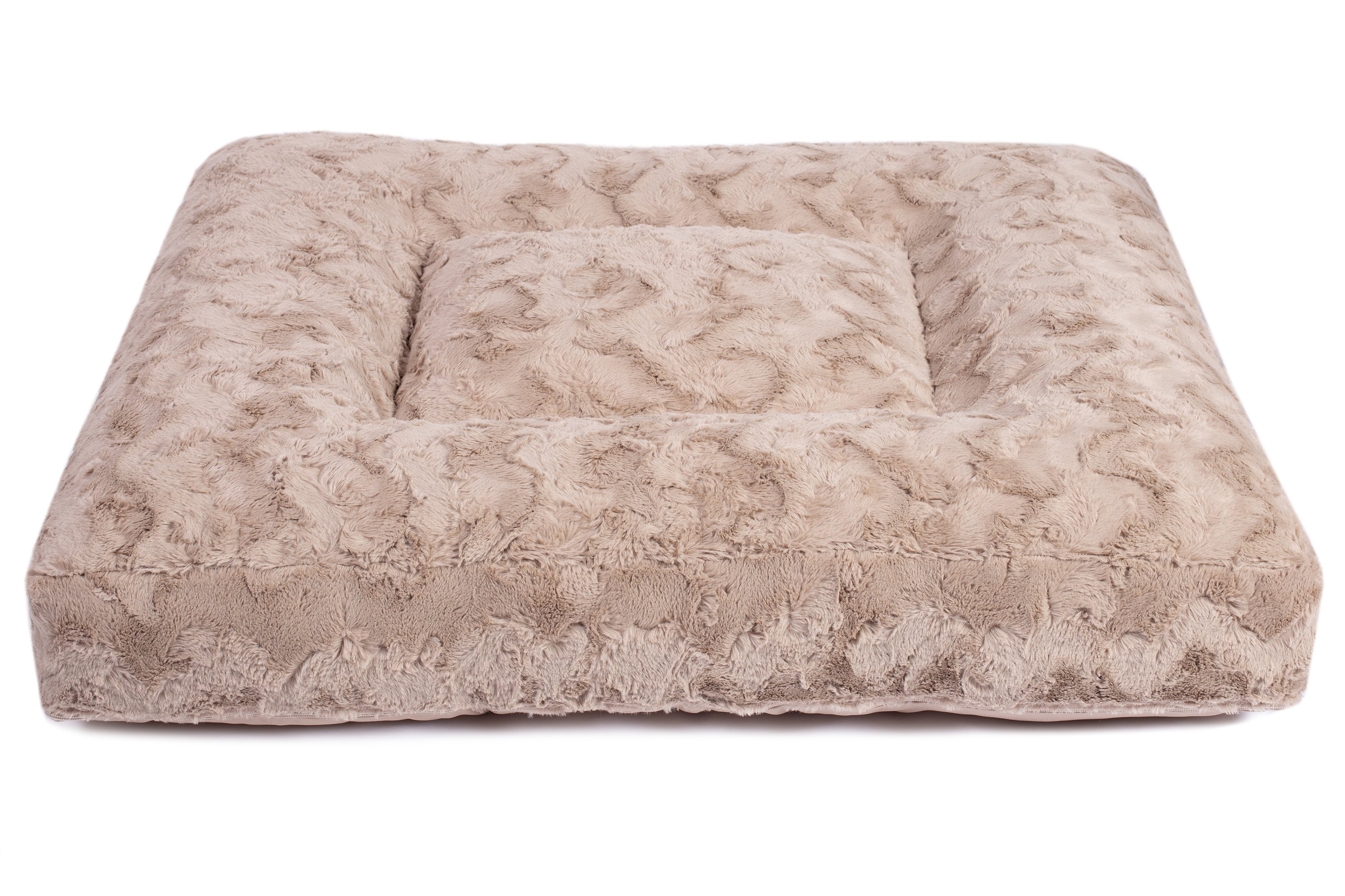 Wau-Bed Wild Wave Taupe Oval L (120x100cm)