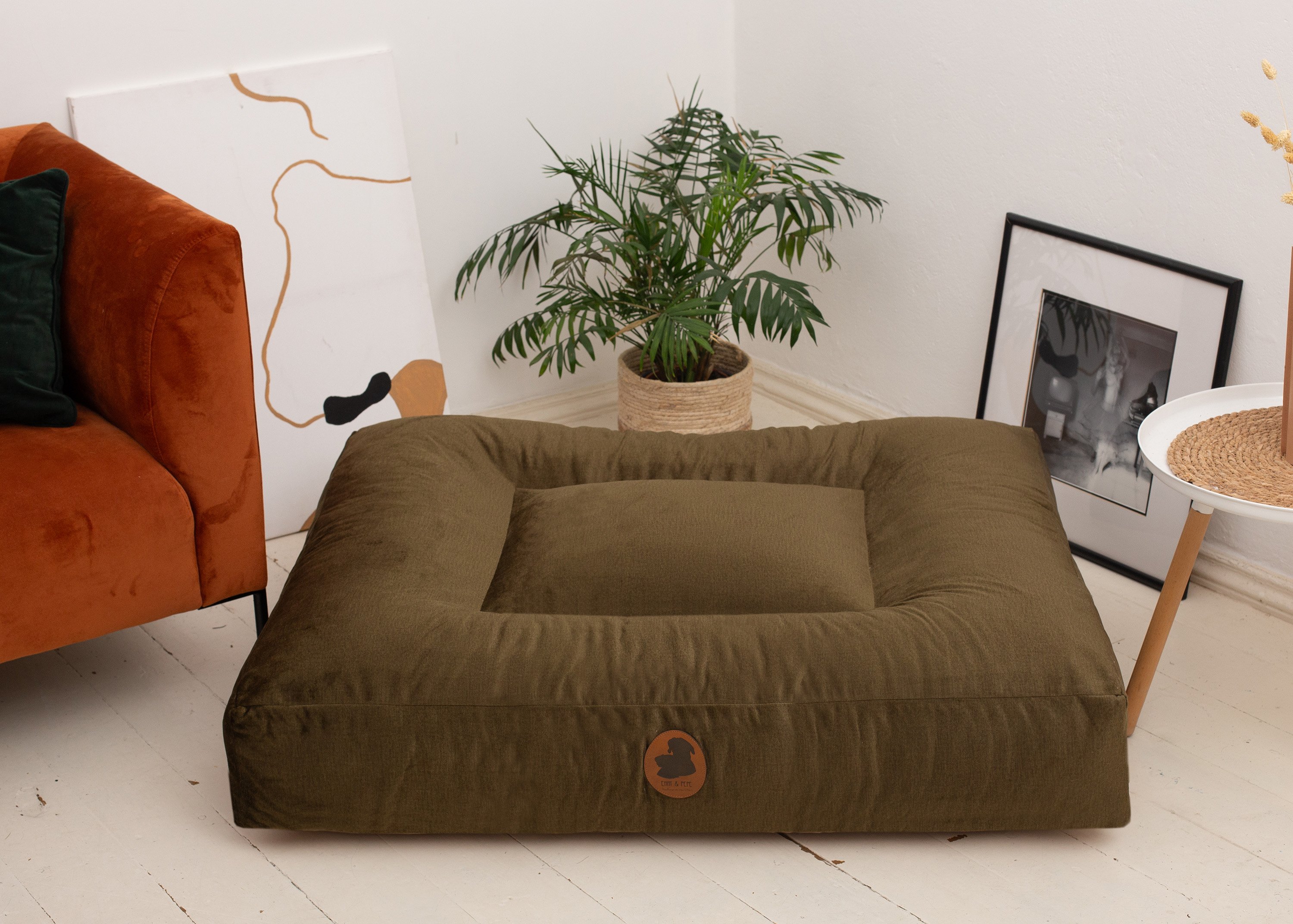 Wau-Bed Pets Friendly Olive Oval-S (80x60cm)