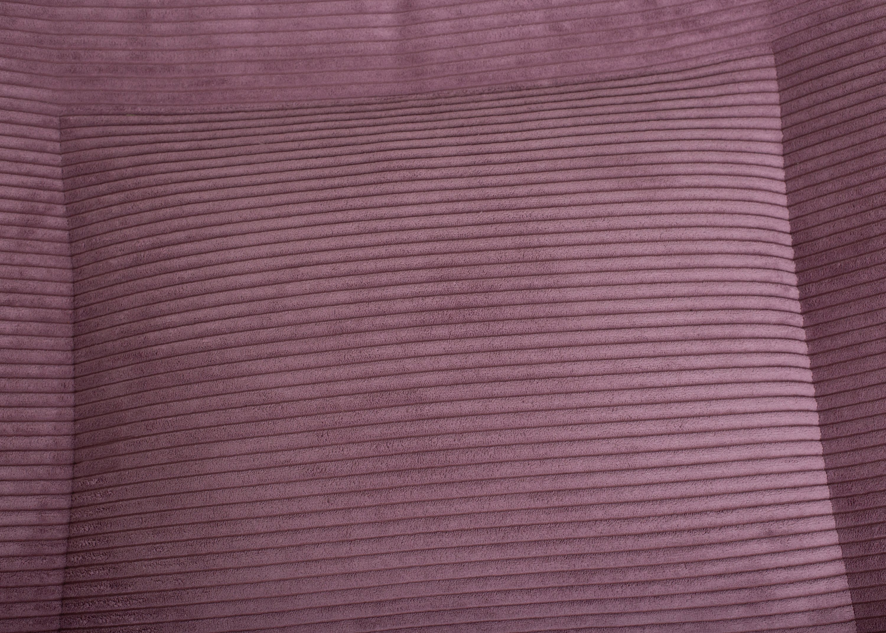 Wau-Bed Cord Mauve Oval L (120x100cm)