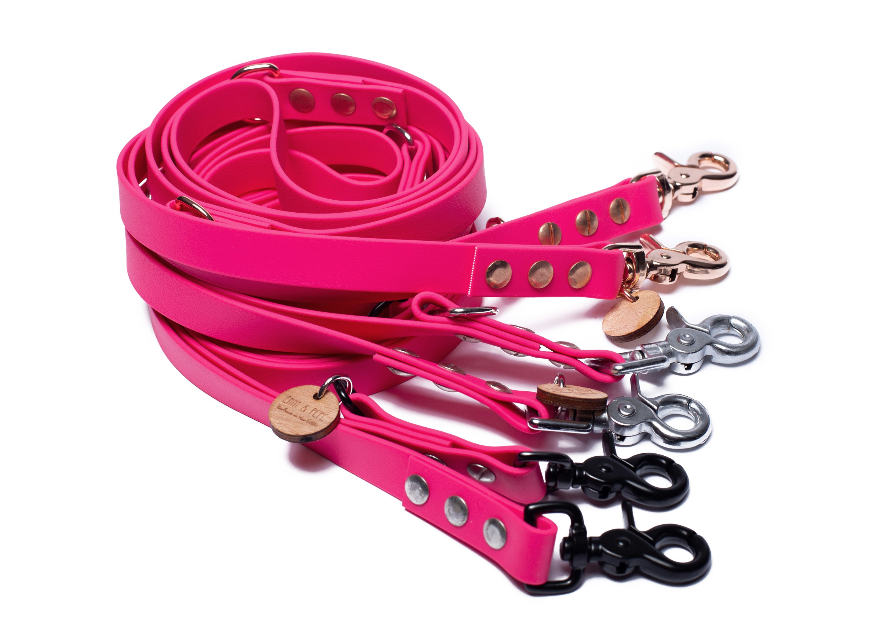 Biothane leash pink