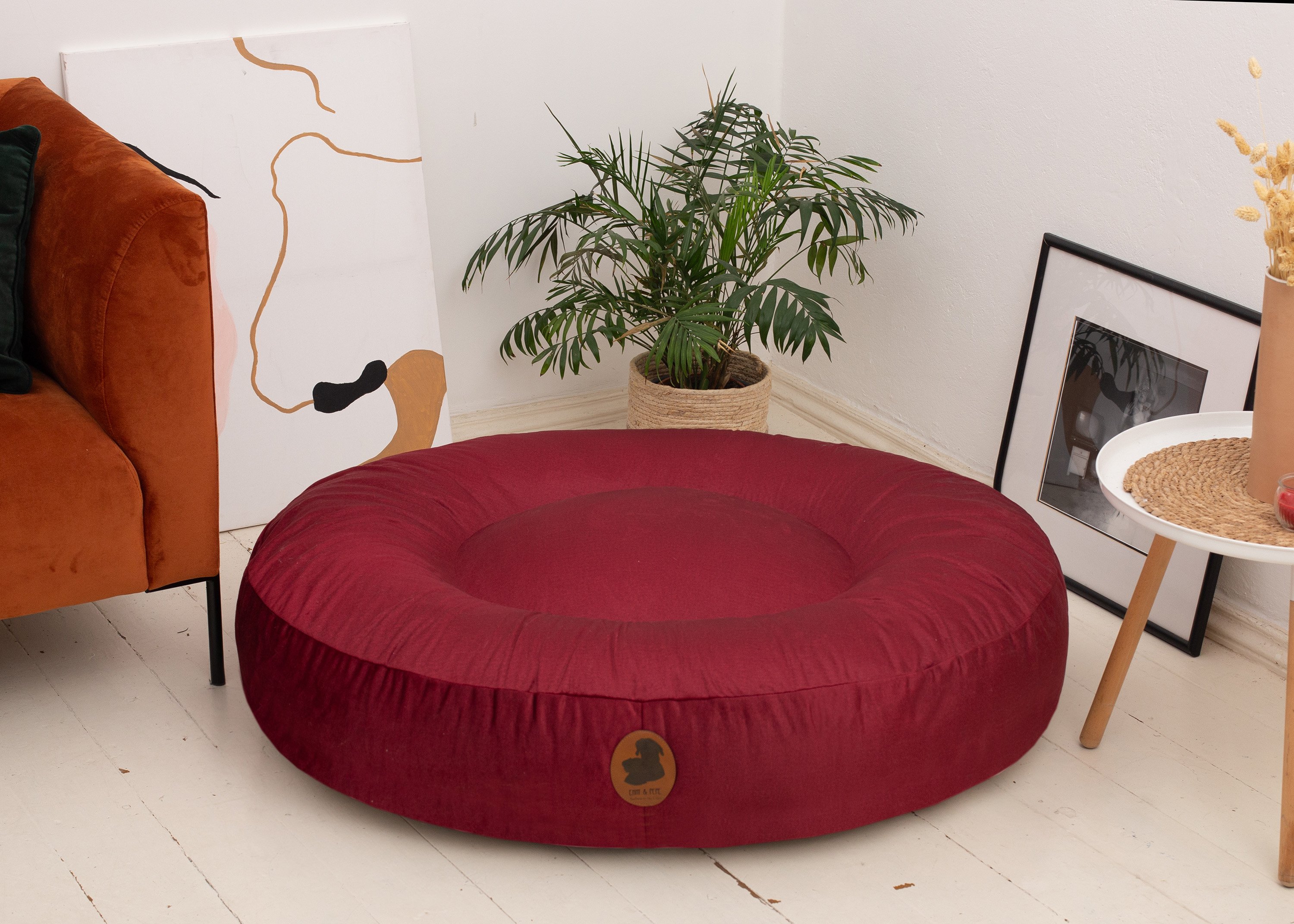 Wau-Bed Pets Friendly Royal Red Eckig L (120x100cm)