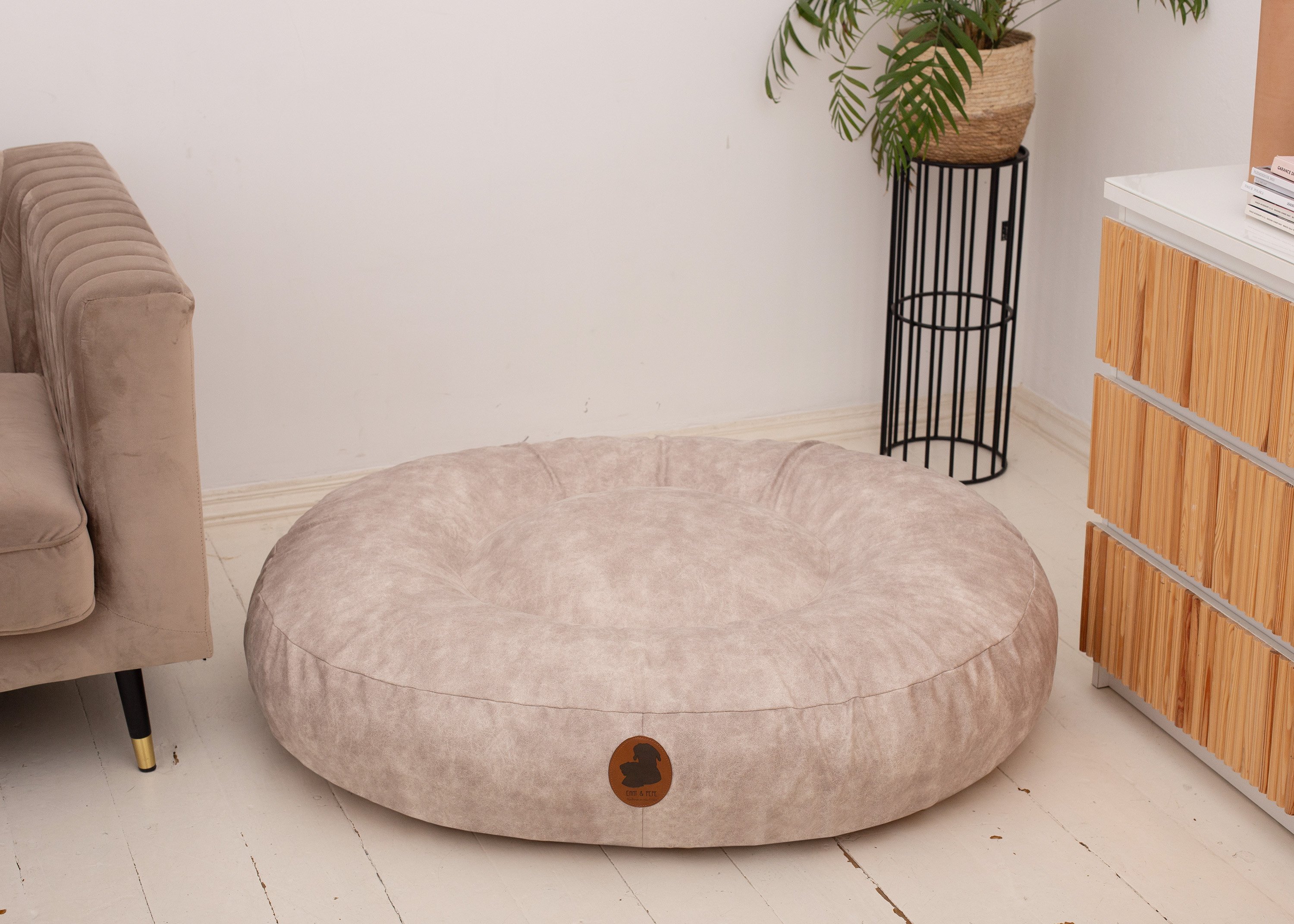 Wau-Bed Pets Friendly Marmor Oval L (120x100cm)