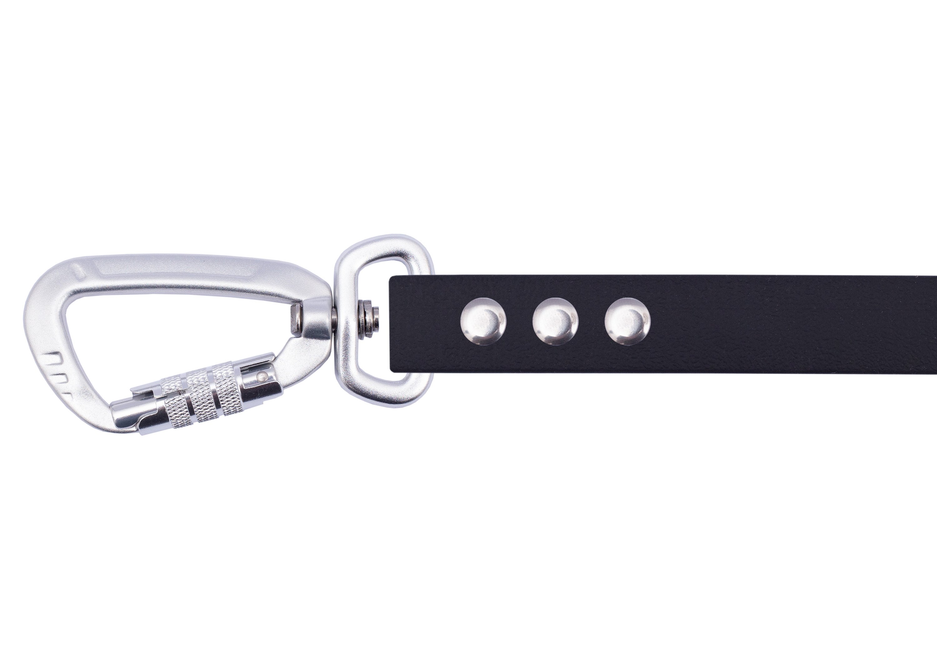 Black Tow leash silver  