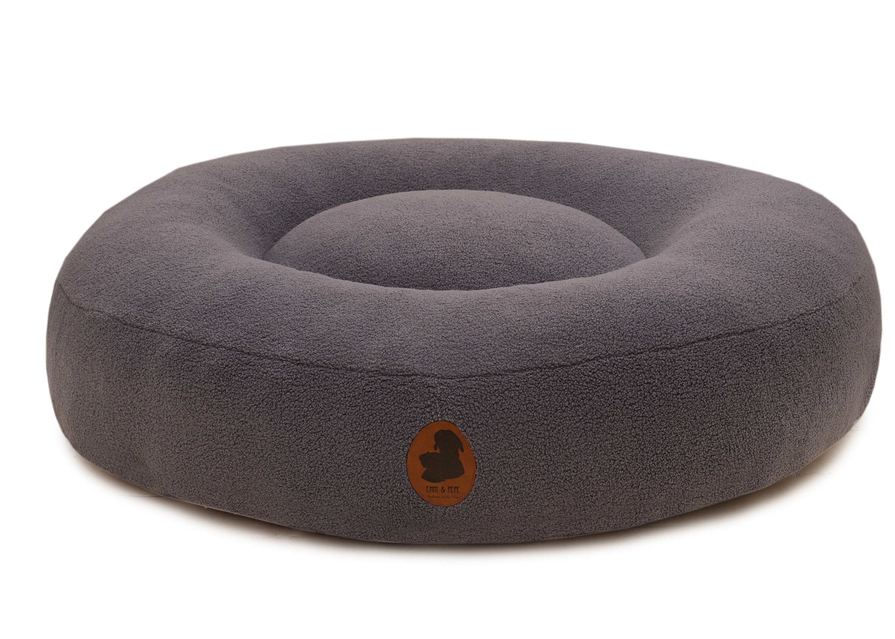 Wau-Bed Teddy Grey Oval XL (140x120cm)