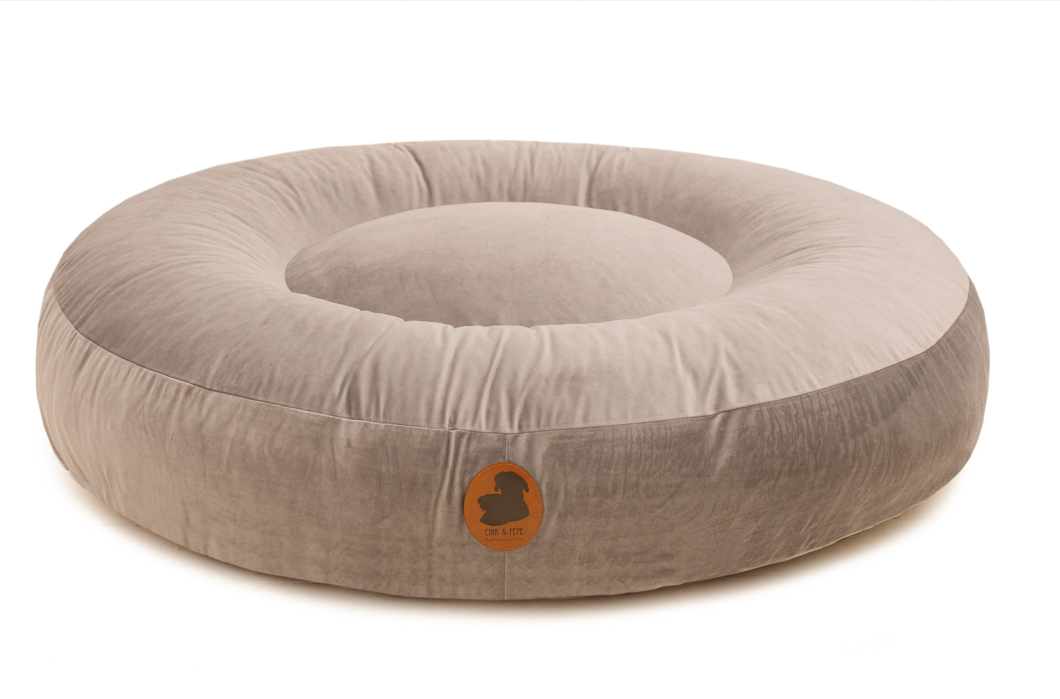 Wau-Bed "Wau-Effekt" Pets Friendly Taupe Oval L (120x100cm)