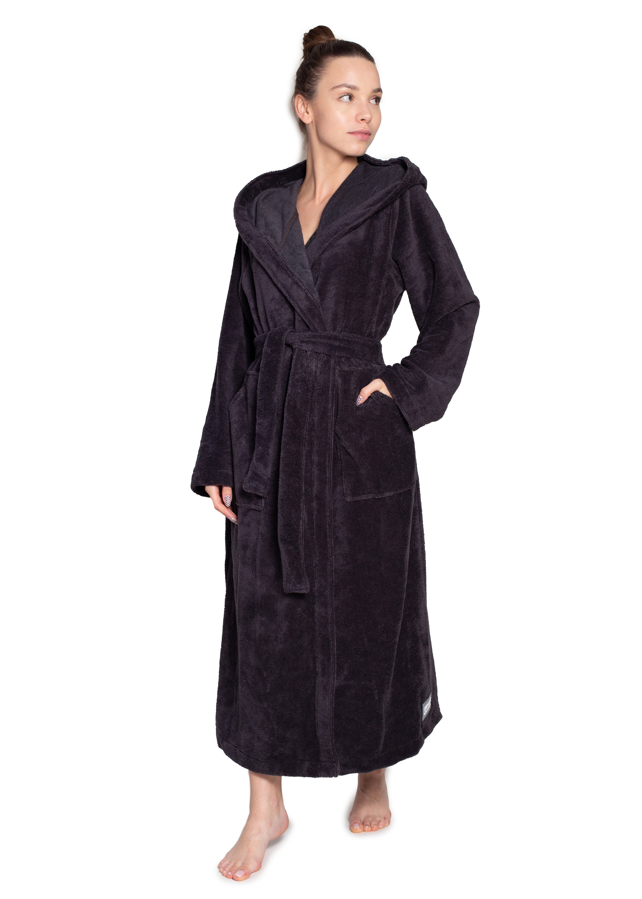 Bamboo Bathrobe Unisex Grey