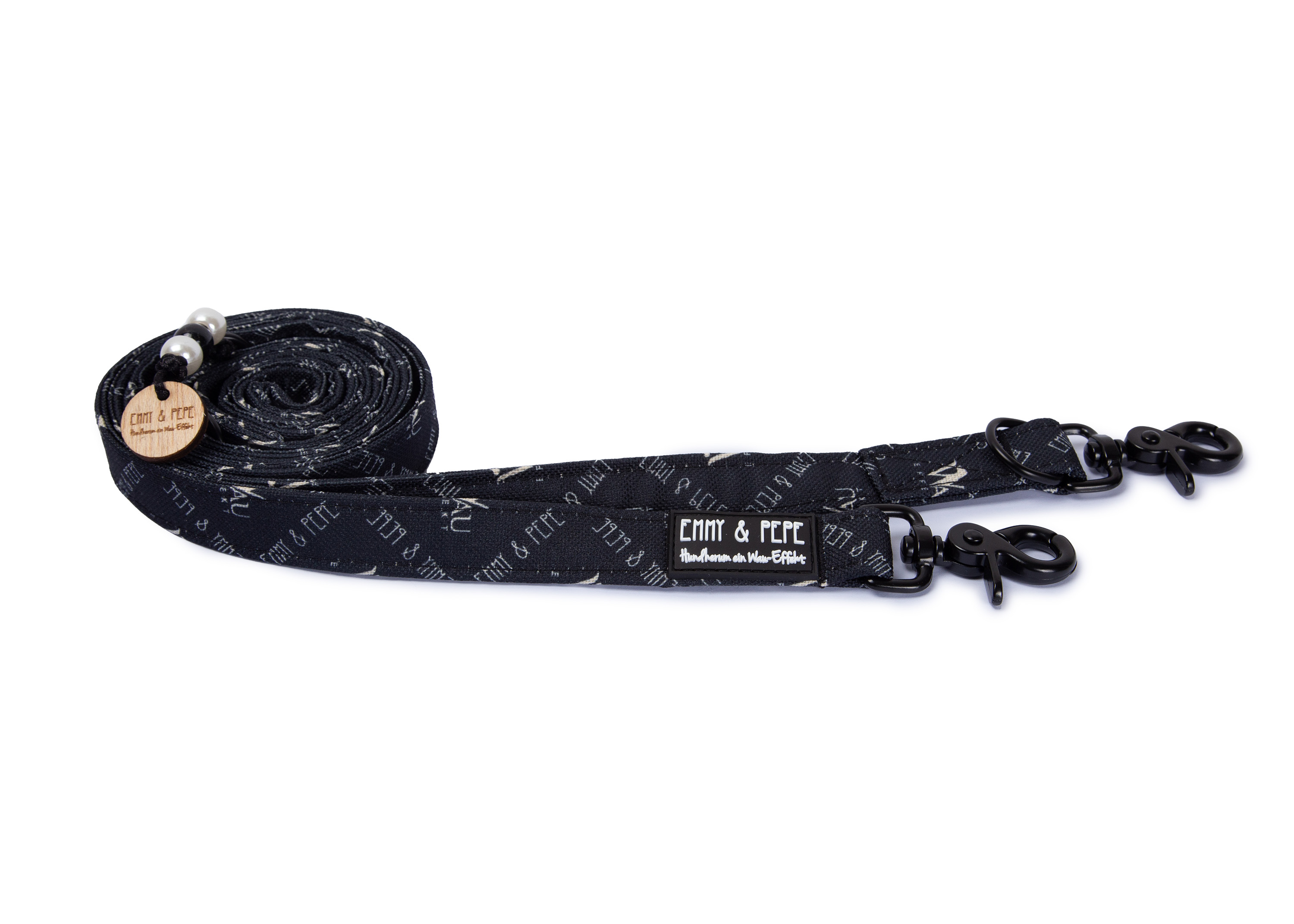 Dog leash W"Wau-Effect" Black