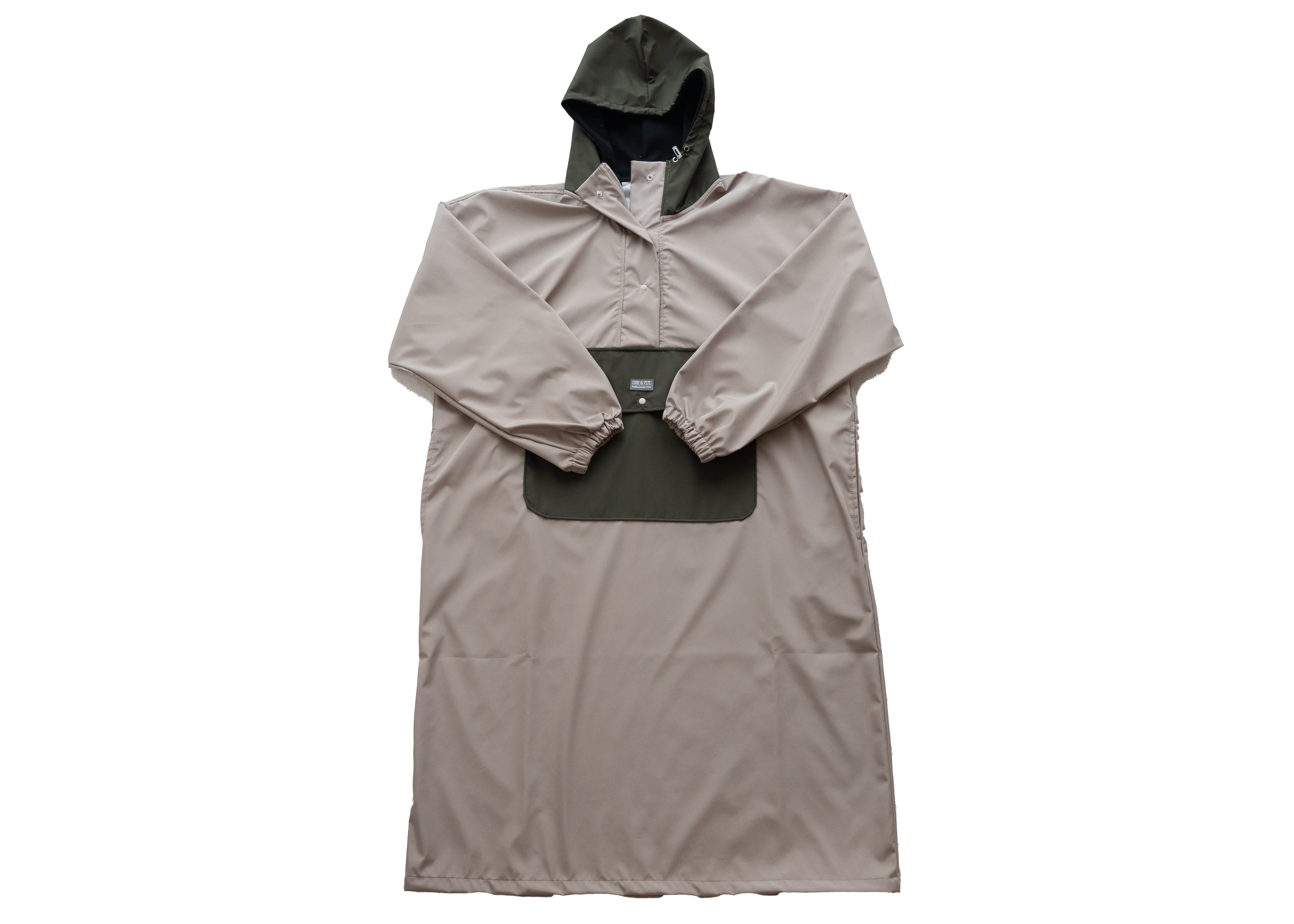 Wau-Poncho Taupe-Olive