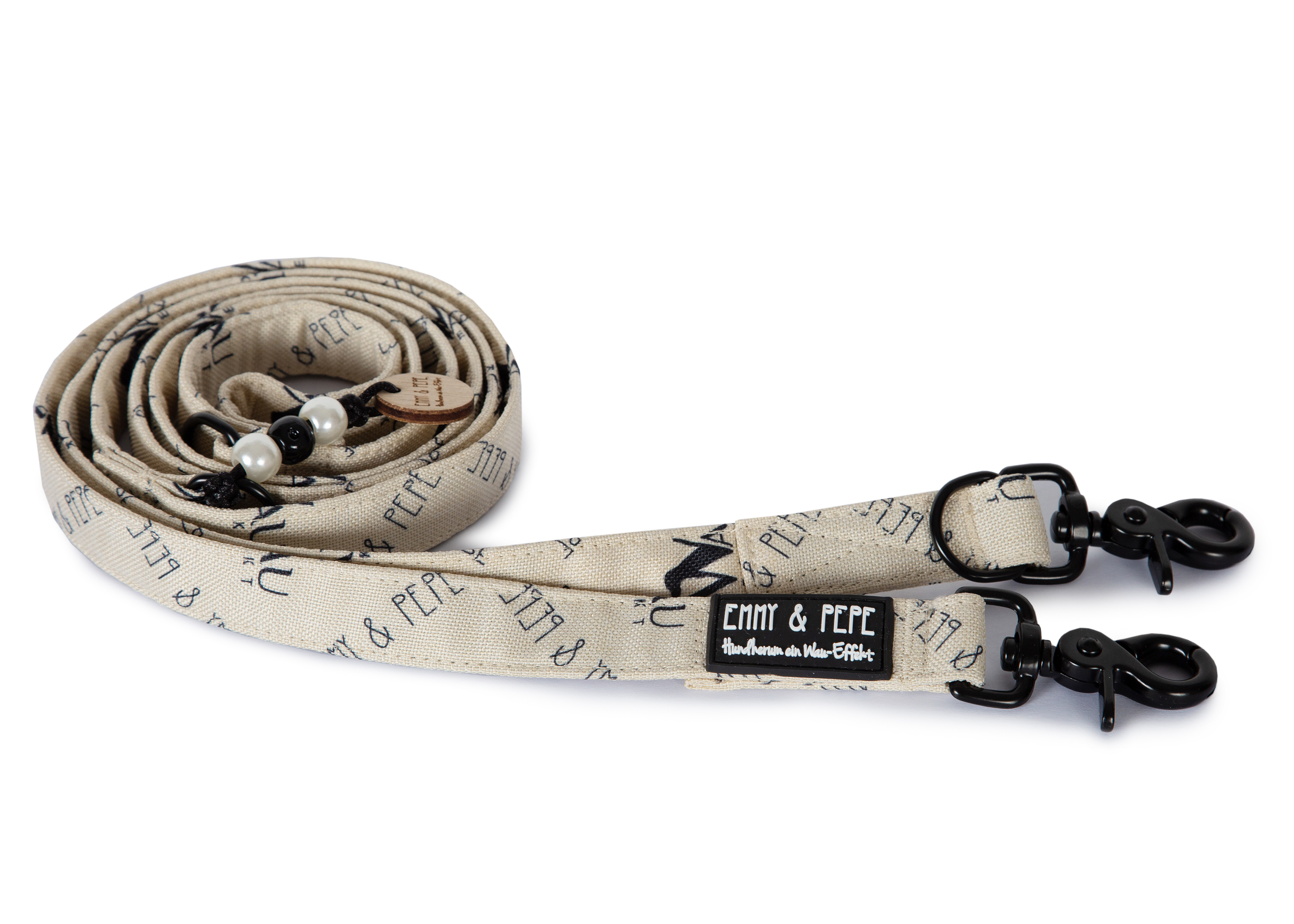 Dog leash W"Wau-Effect" Creme