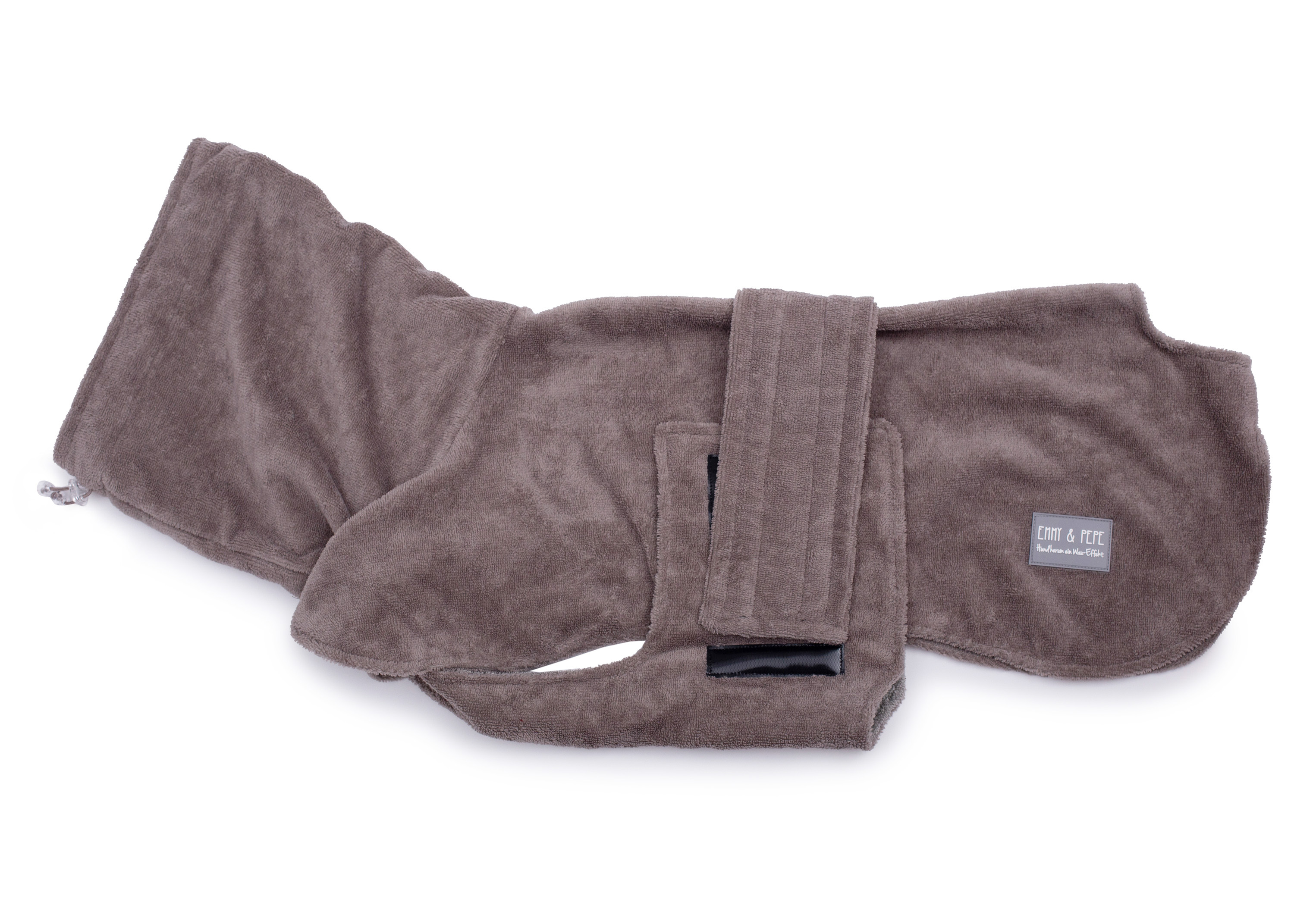 Bamboo fibre dog bathrobe mud