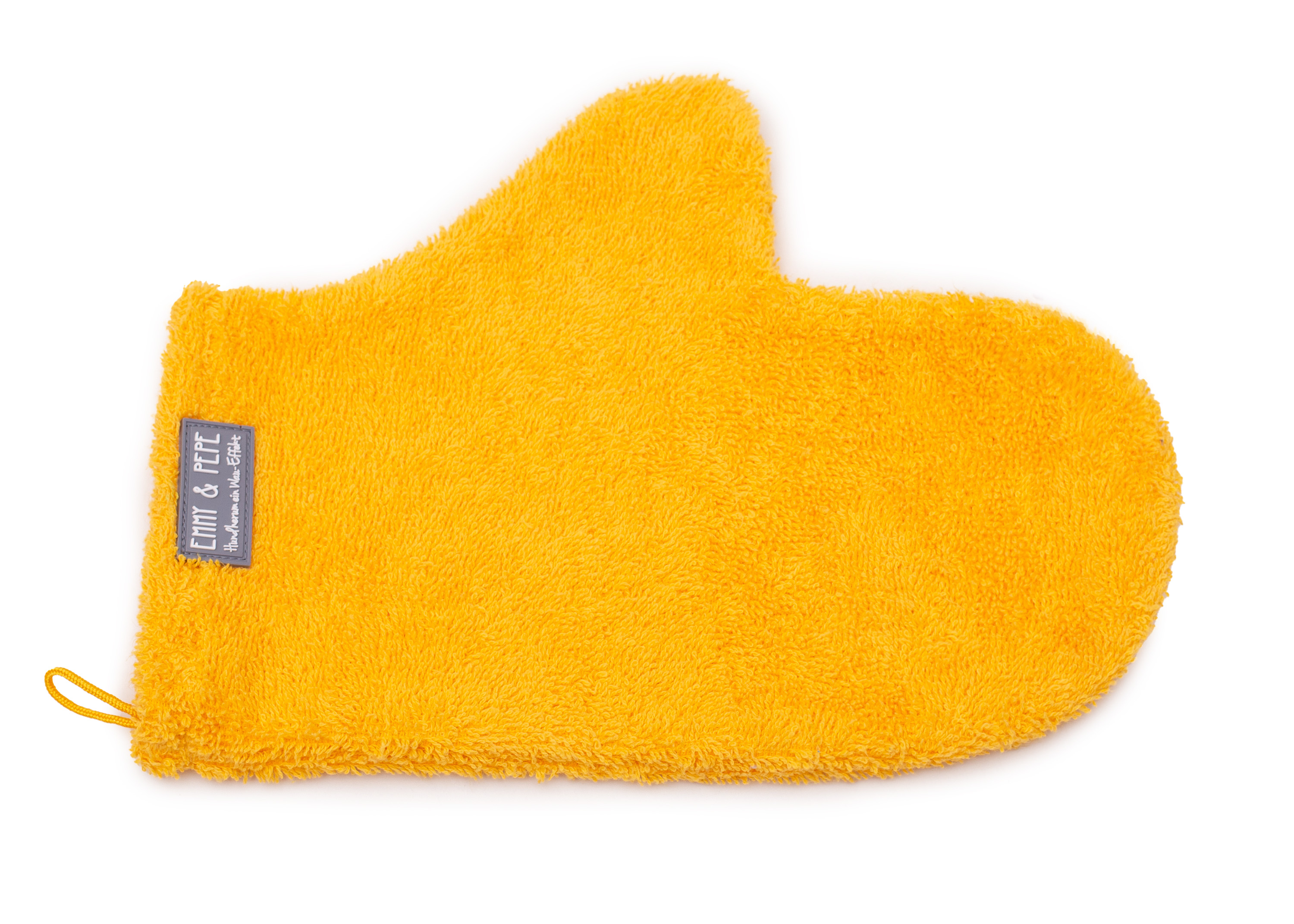 Wash mitt for dogs Shiny Mustard