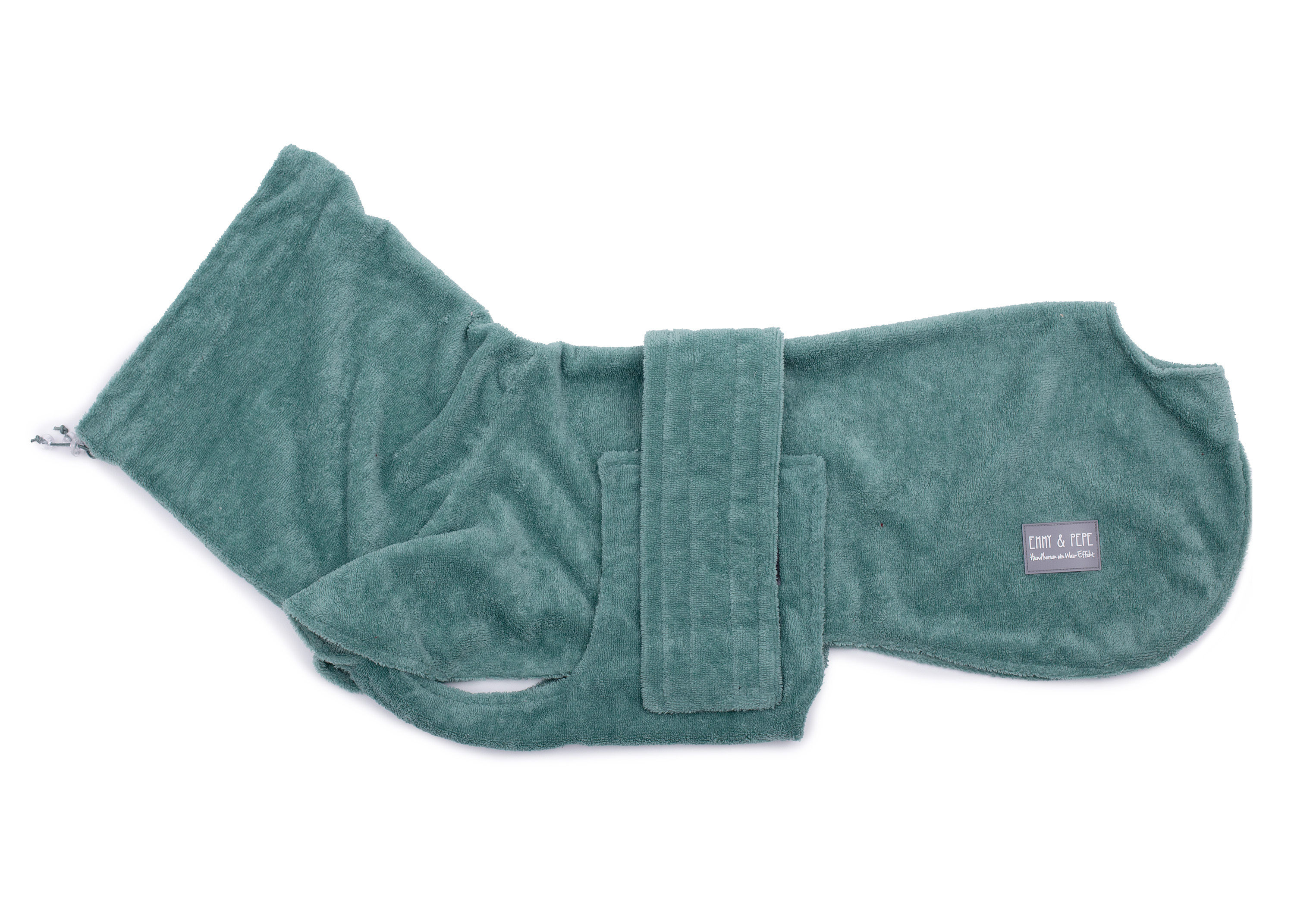 Bamboo fibre dog bathrobe rosemary