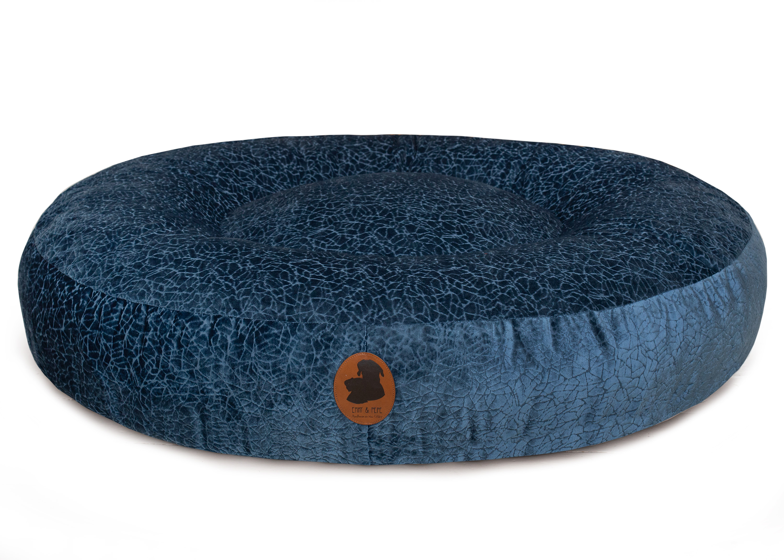 Changeable cover Capri Dark Blue Oval M (100x80cm)