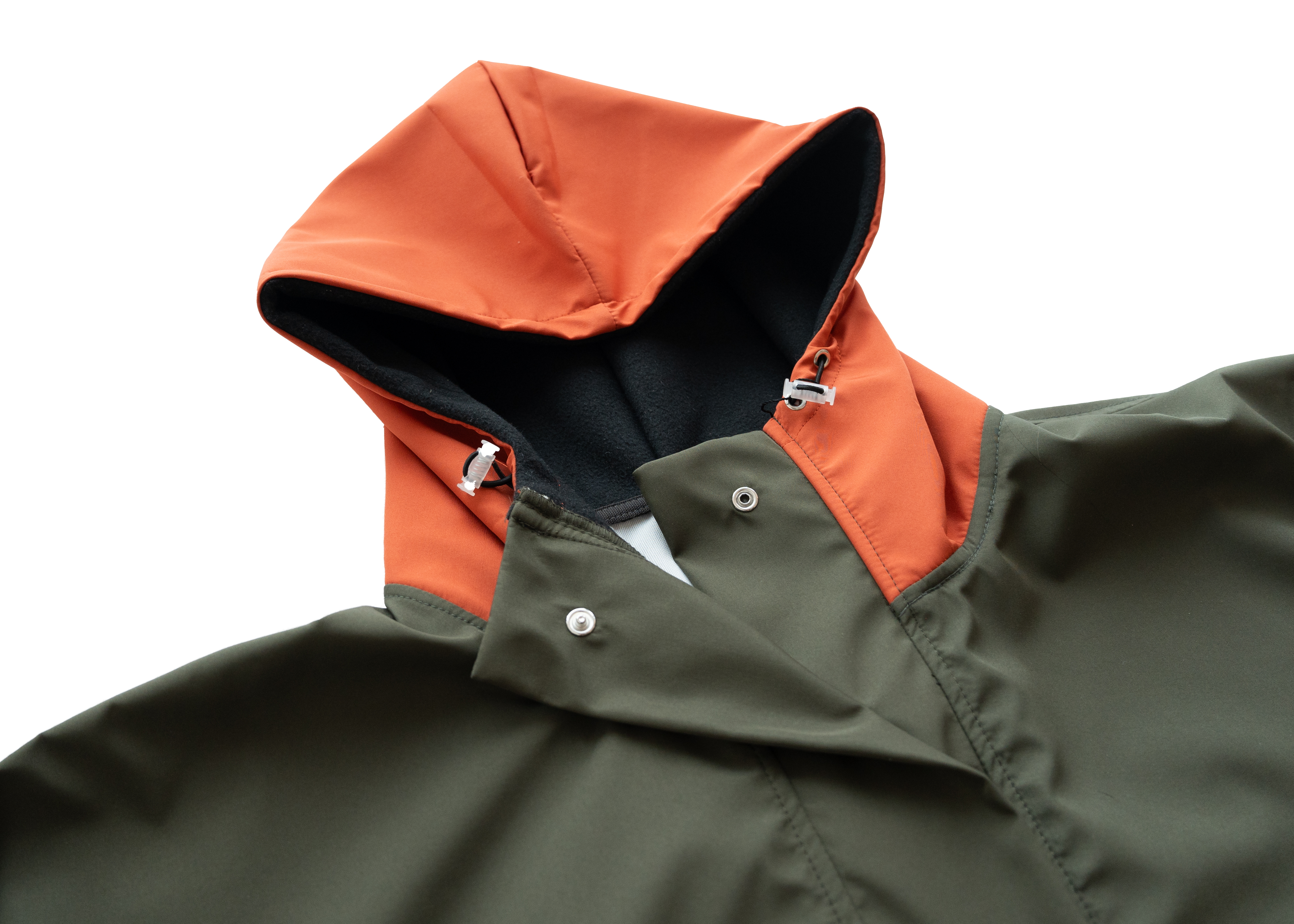 Wau-Poncho Olive-Orange L/XL