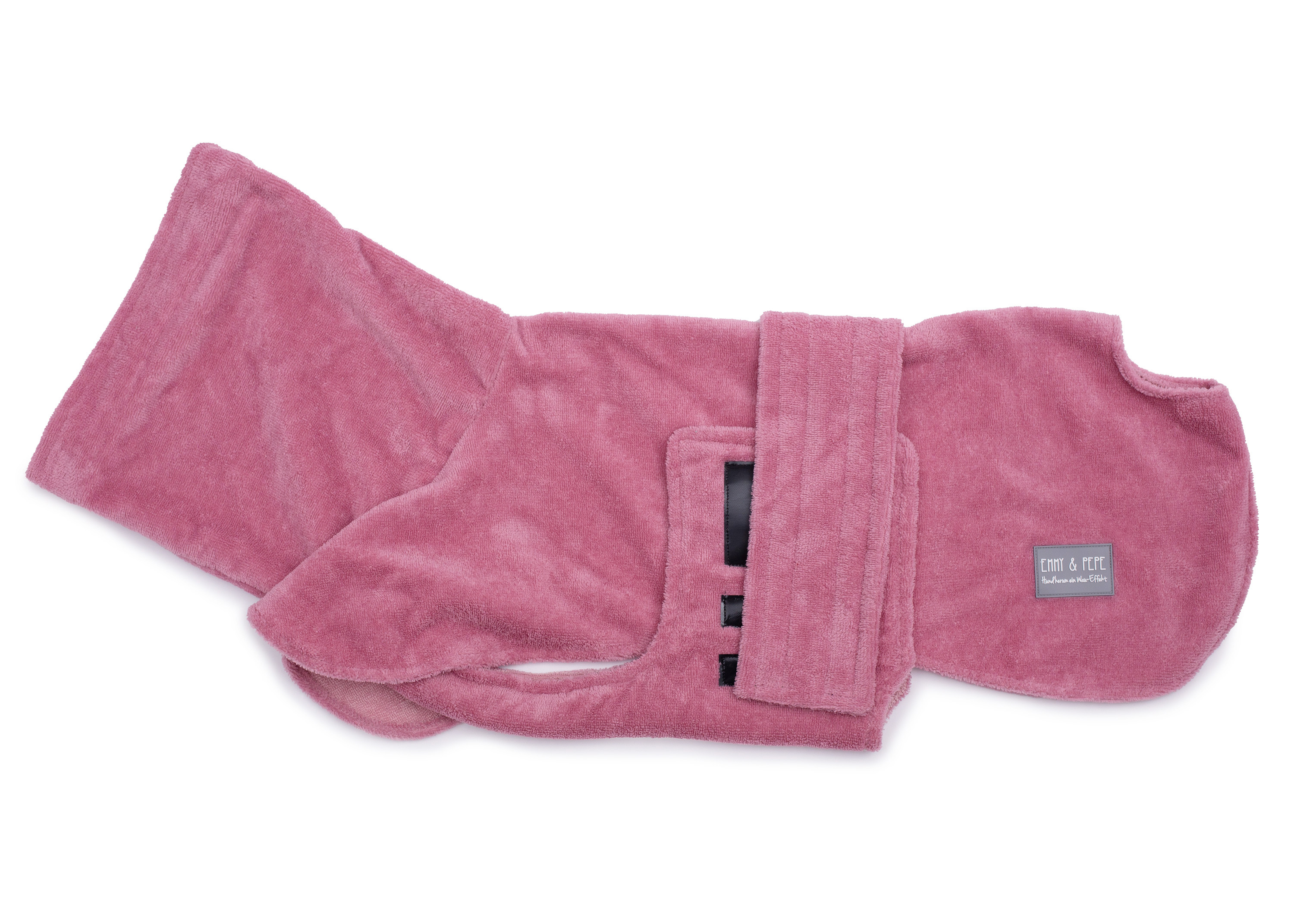 Bamboo fibre dog bathrobe Rosé