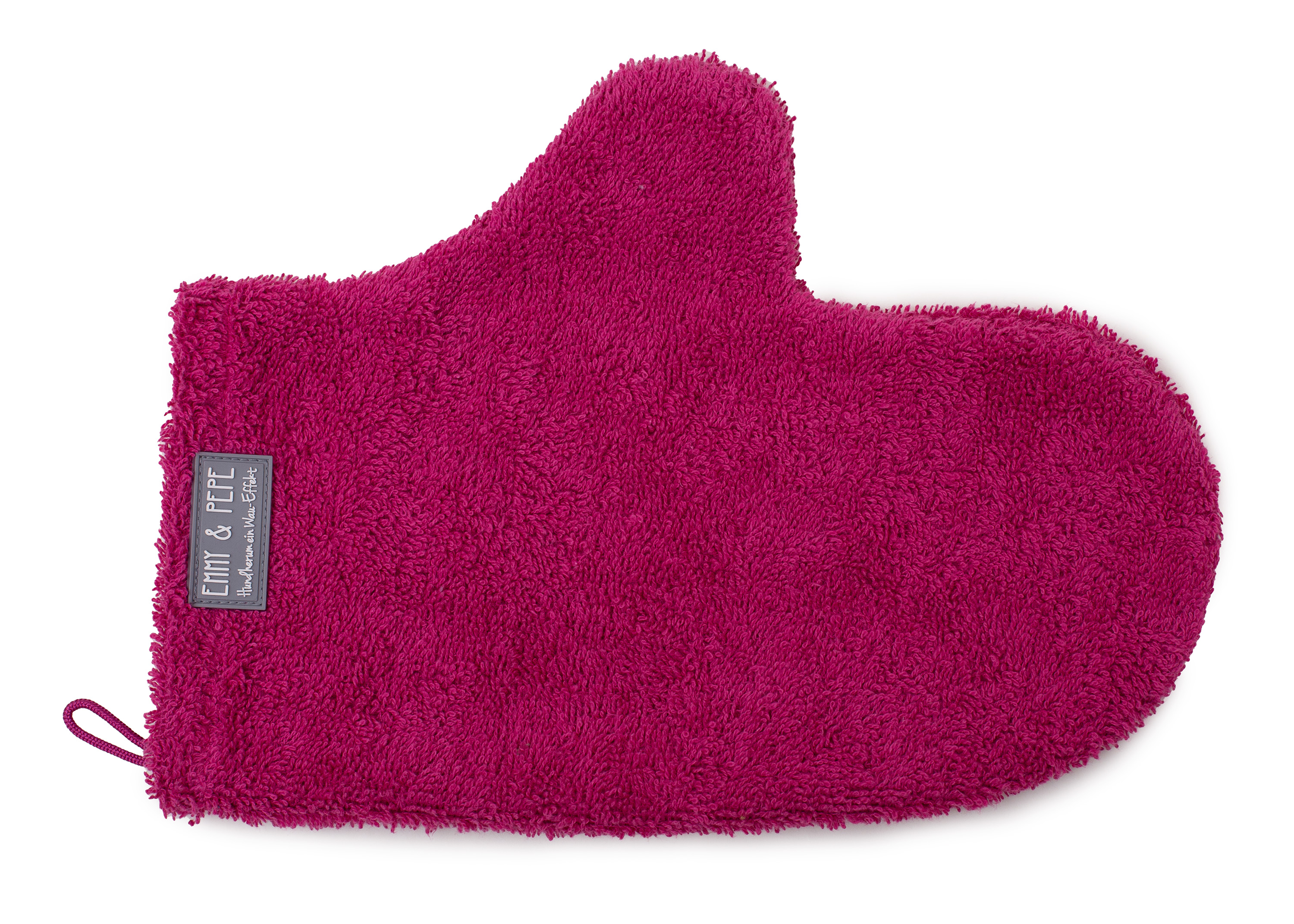 Waschhandschuh für Hunde Magenta