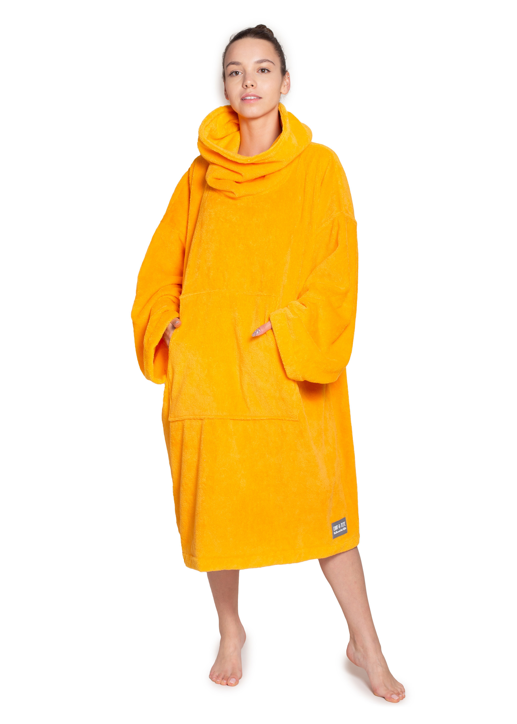 wendbarer Badeponcho Mustard